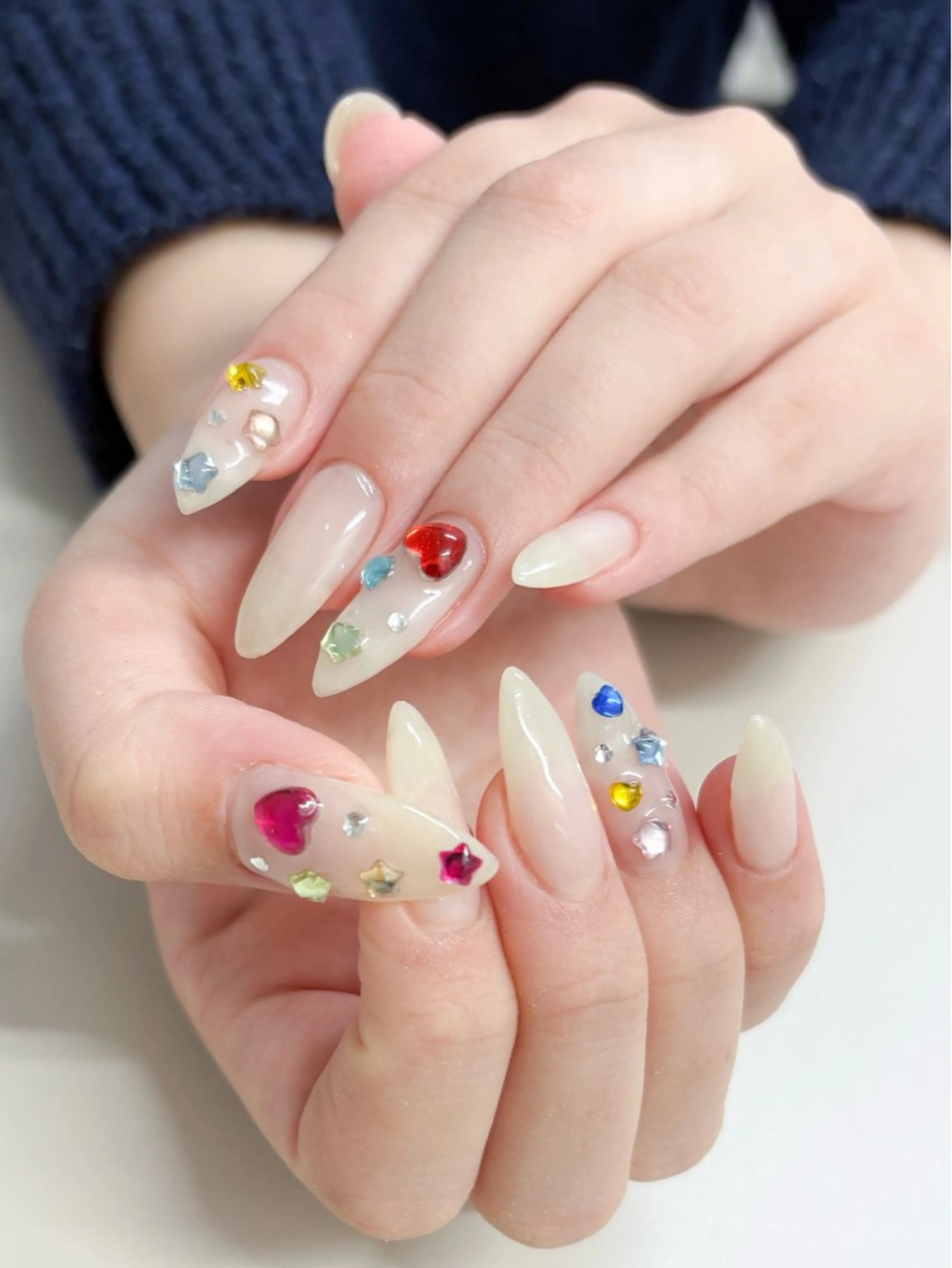 ネイル ハンドネイル Belle まえだ ⋆. 𐙚 ⌒♡。.のネイルデザイン