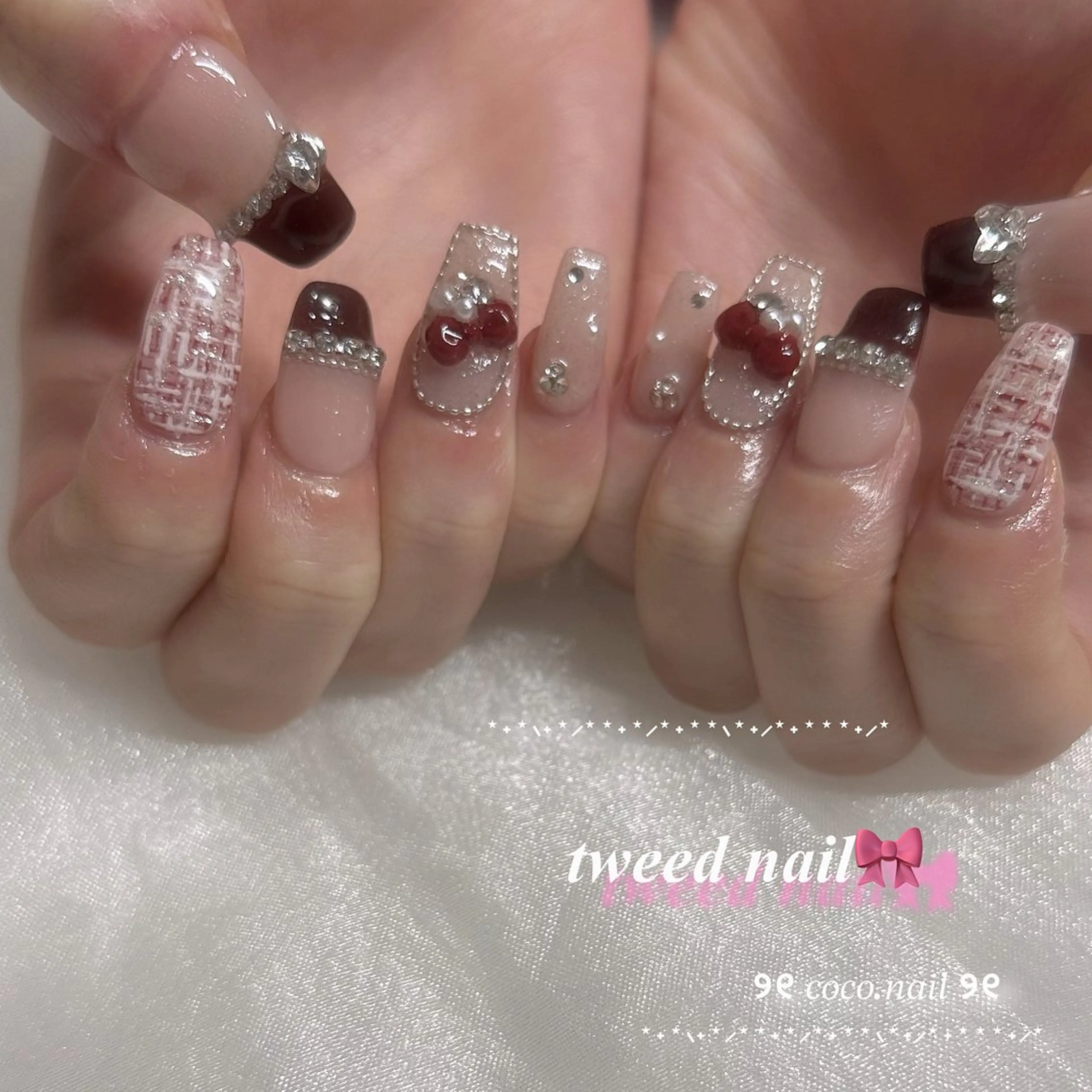 ネイル ハンドネイル フットネイル lili.nail y2k/ワンホンのネイルデザイン