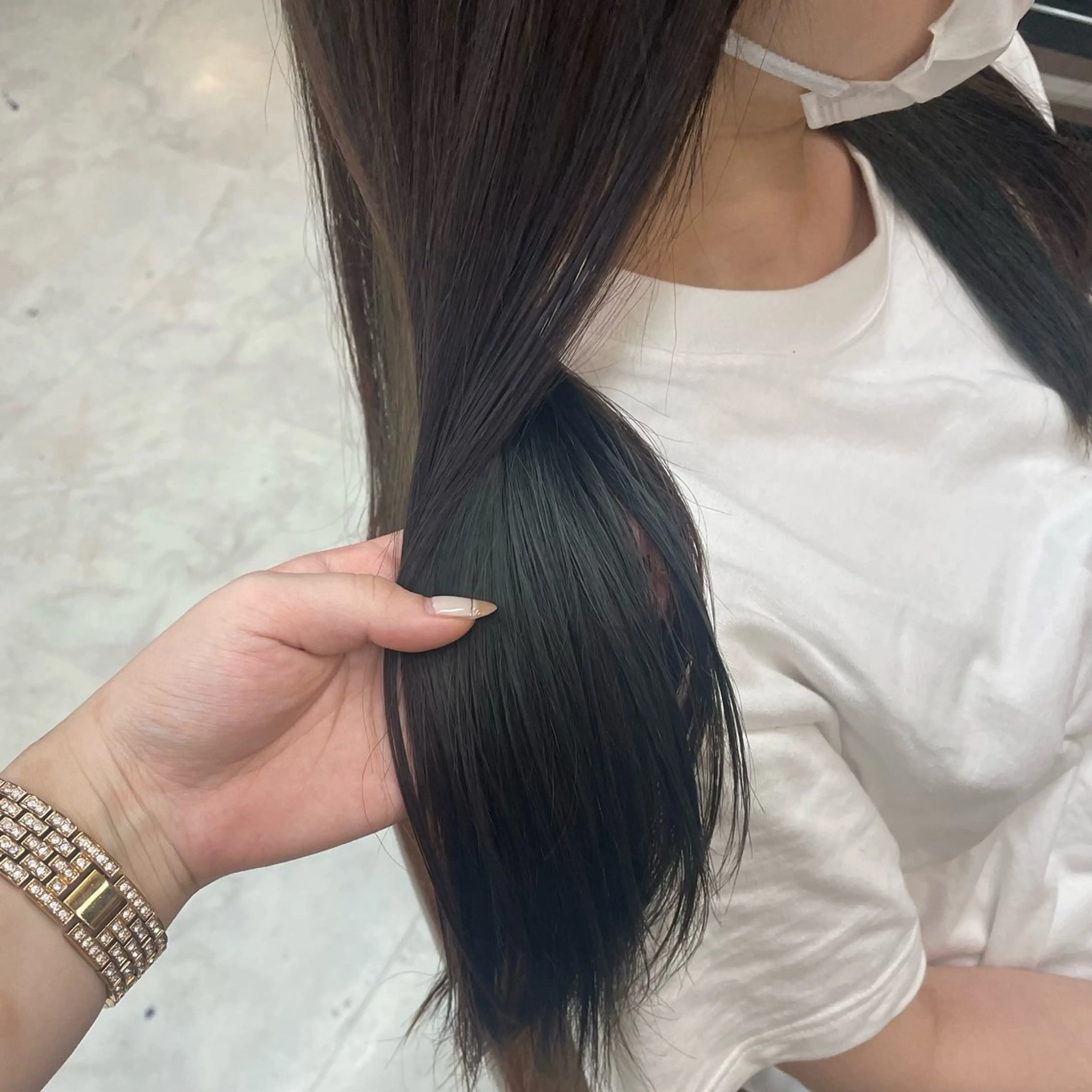 カラー ブリーチ ブラウンカラー オリーブブラウン cheri所属・arisa 【cheri】のヘアスタイル