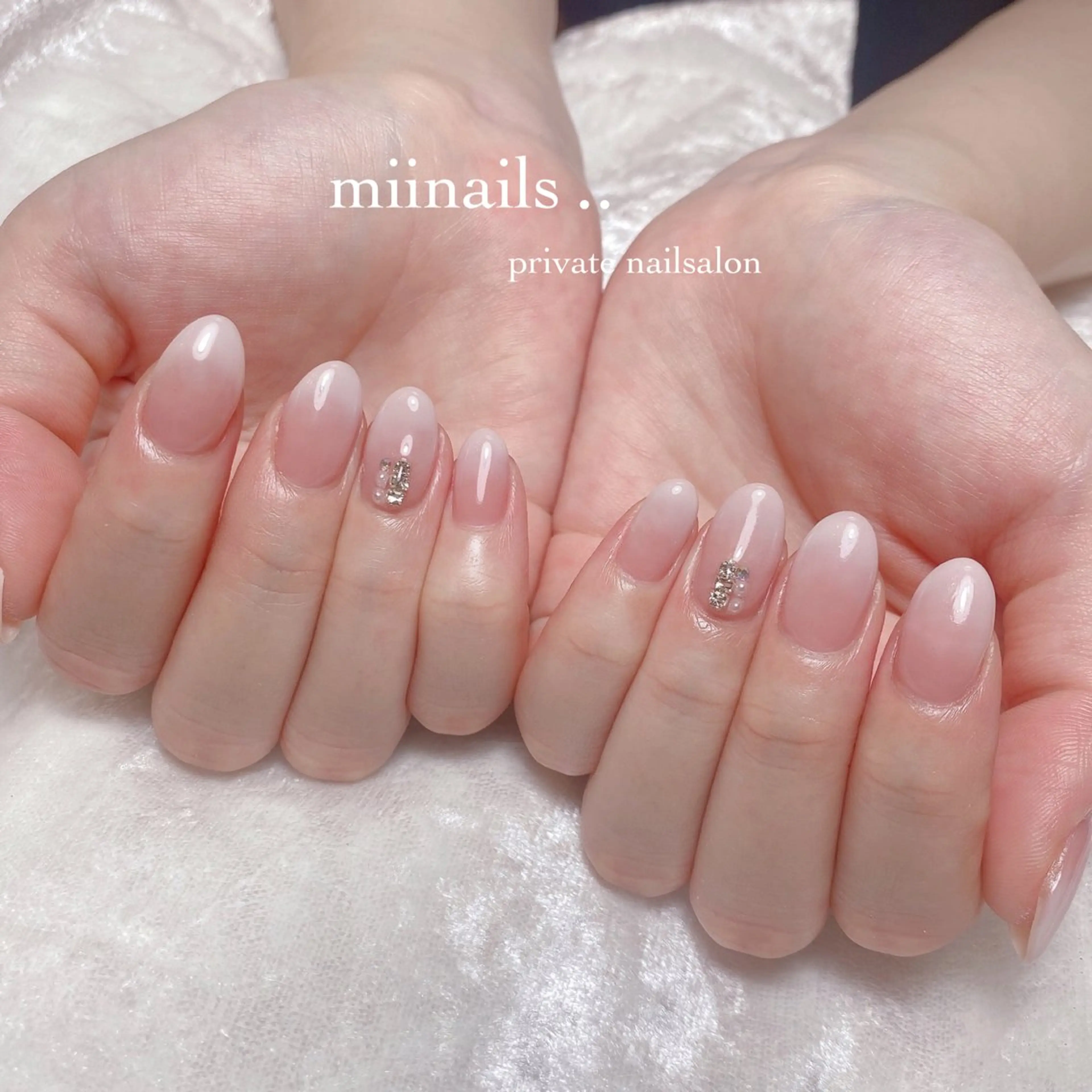 ネイル 韓国ネイル ワンホンネイル ハンドネイル nailsalon miinailsのネイルデザイン