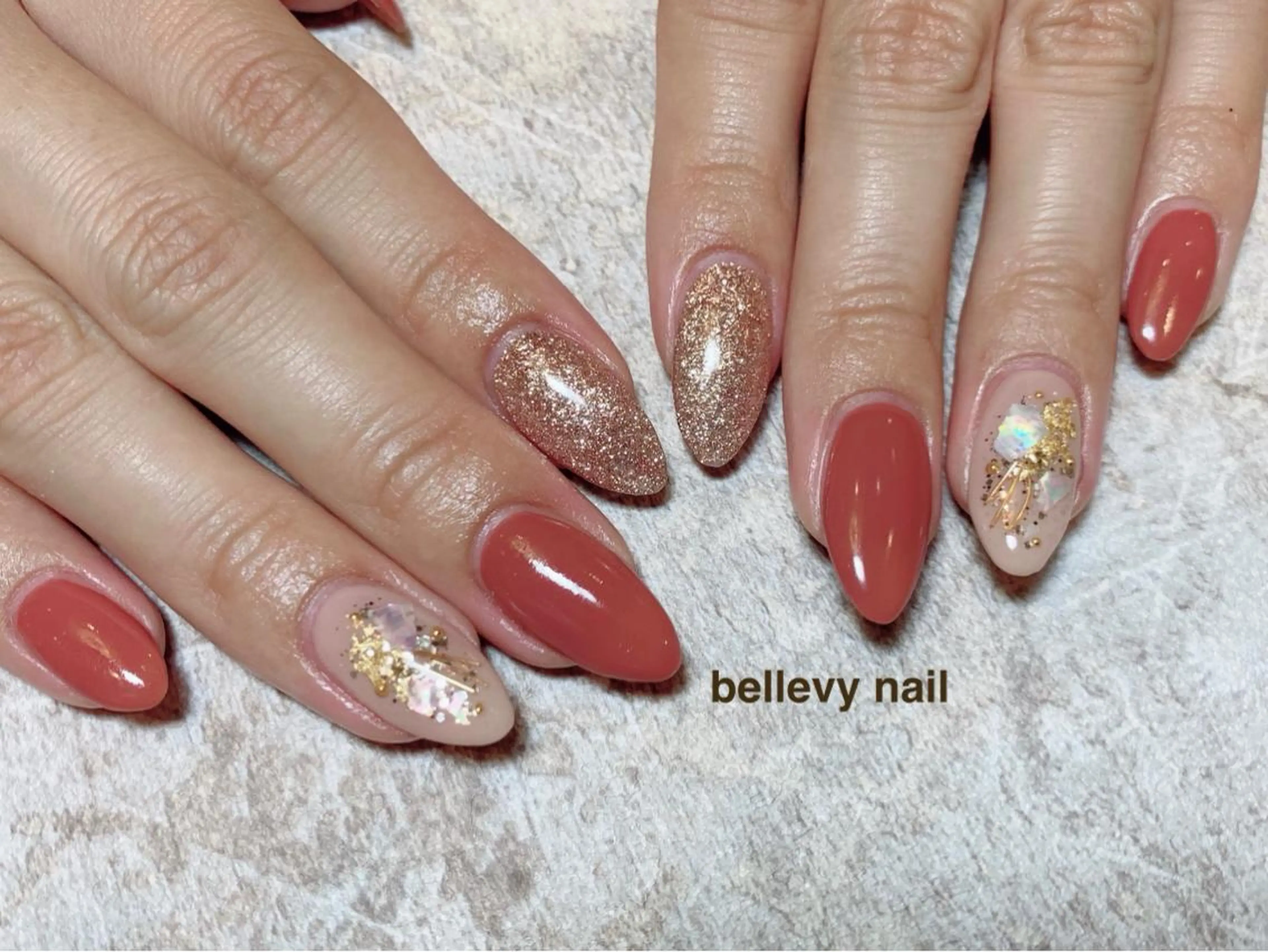 ネイル ハンドネイル bellevy所属・藤原 はずきのネイルデザイン