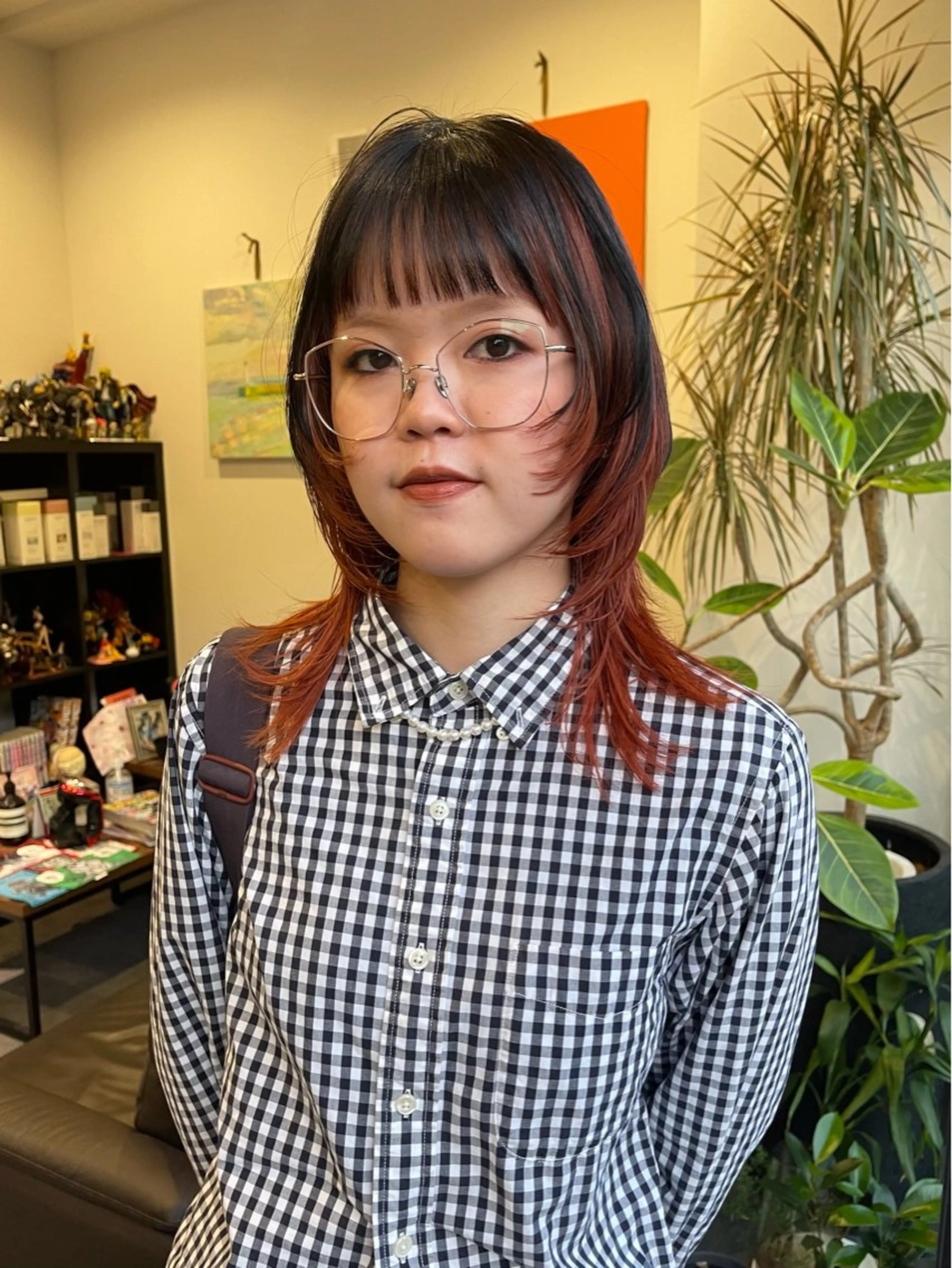 セミロング ハイレイヤー レイヤーカット カット アトム/ウルフ パーマ/レイヤーのヘアスタイル