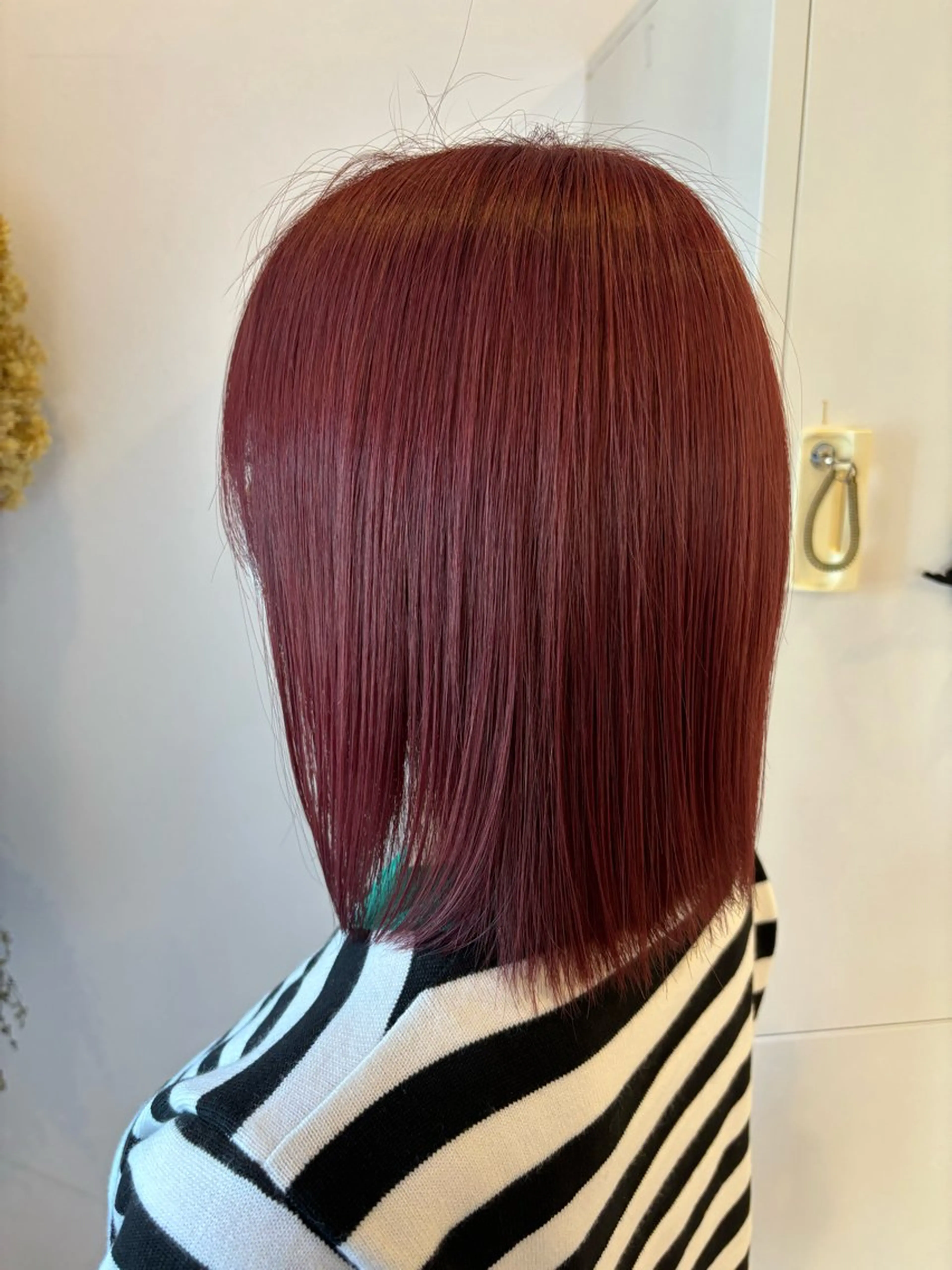 ミディアム カラー 【本陣】カット モデル/朝岡 慧のヘアスタイル