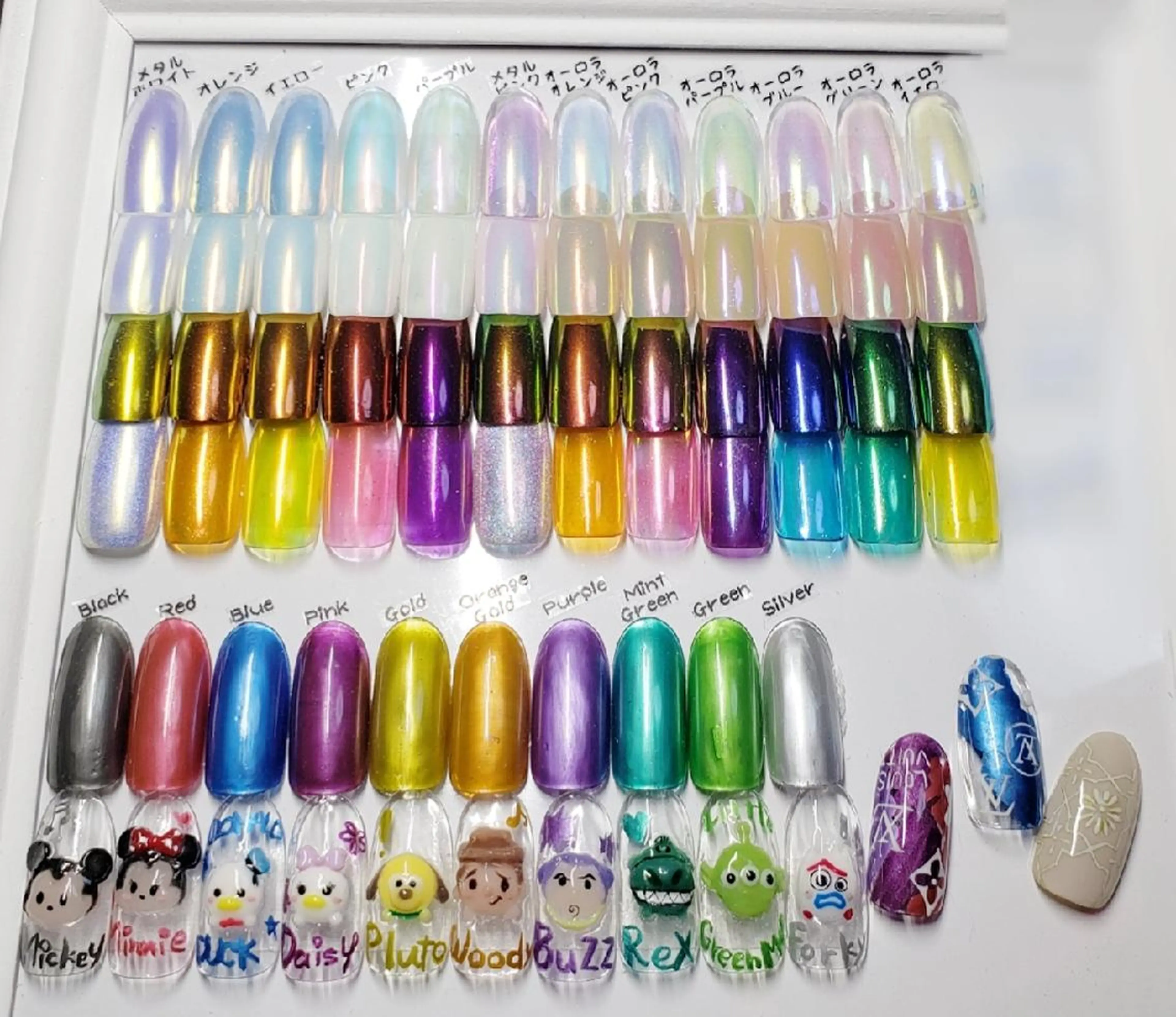 ネイル ミラーネイル ハンドネイル フットネイル クロキ 。のネイルデザイン