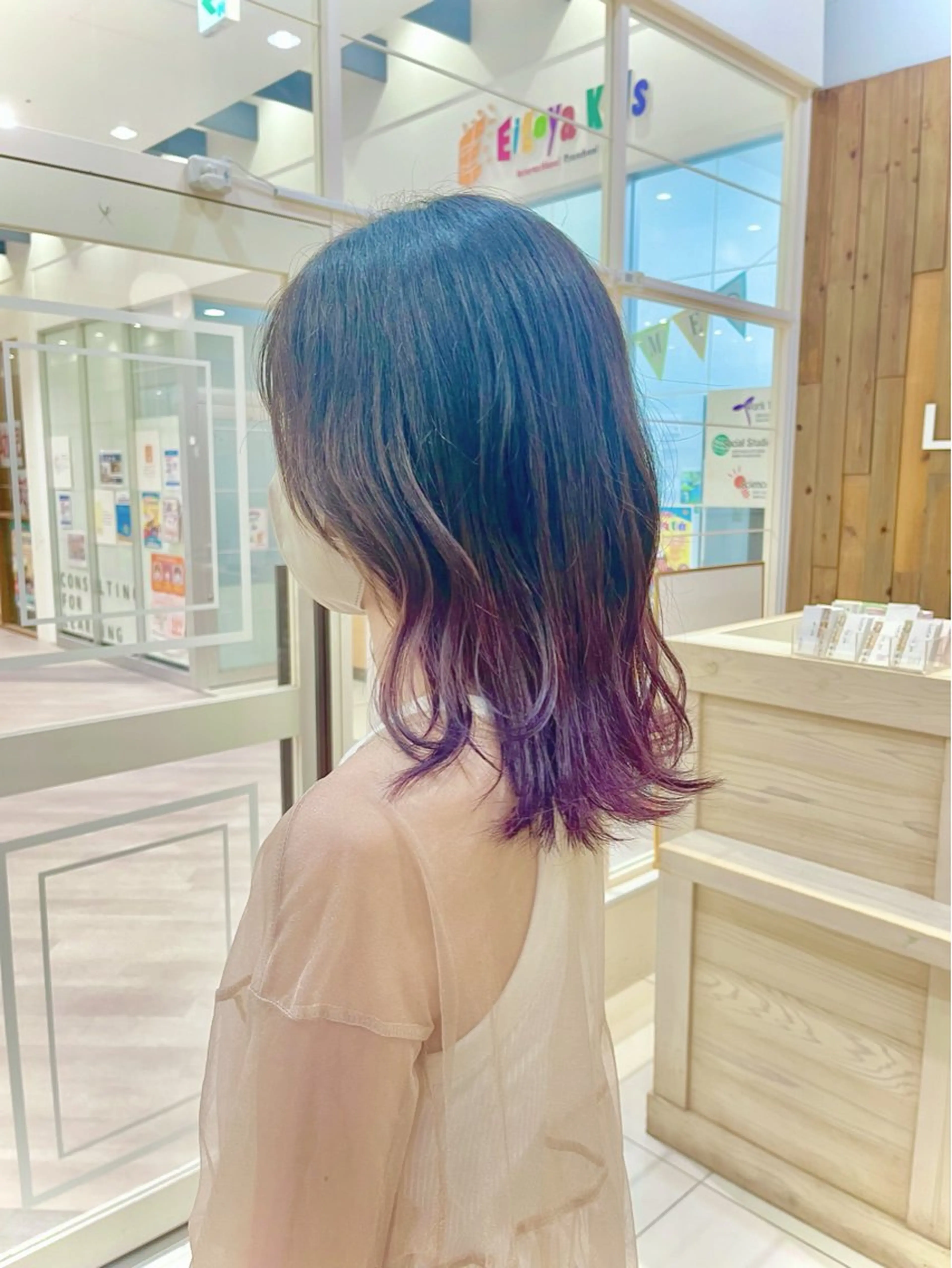 ミディアム カラー ヘアアレンジ 裾カラー/Aya🥀のヘアスタイル