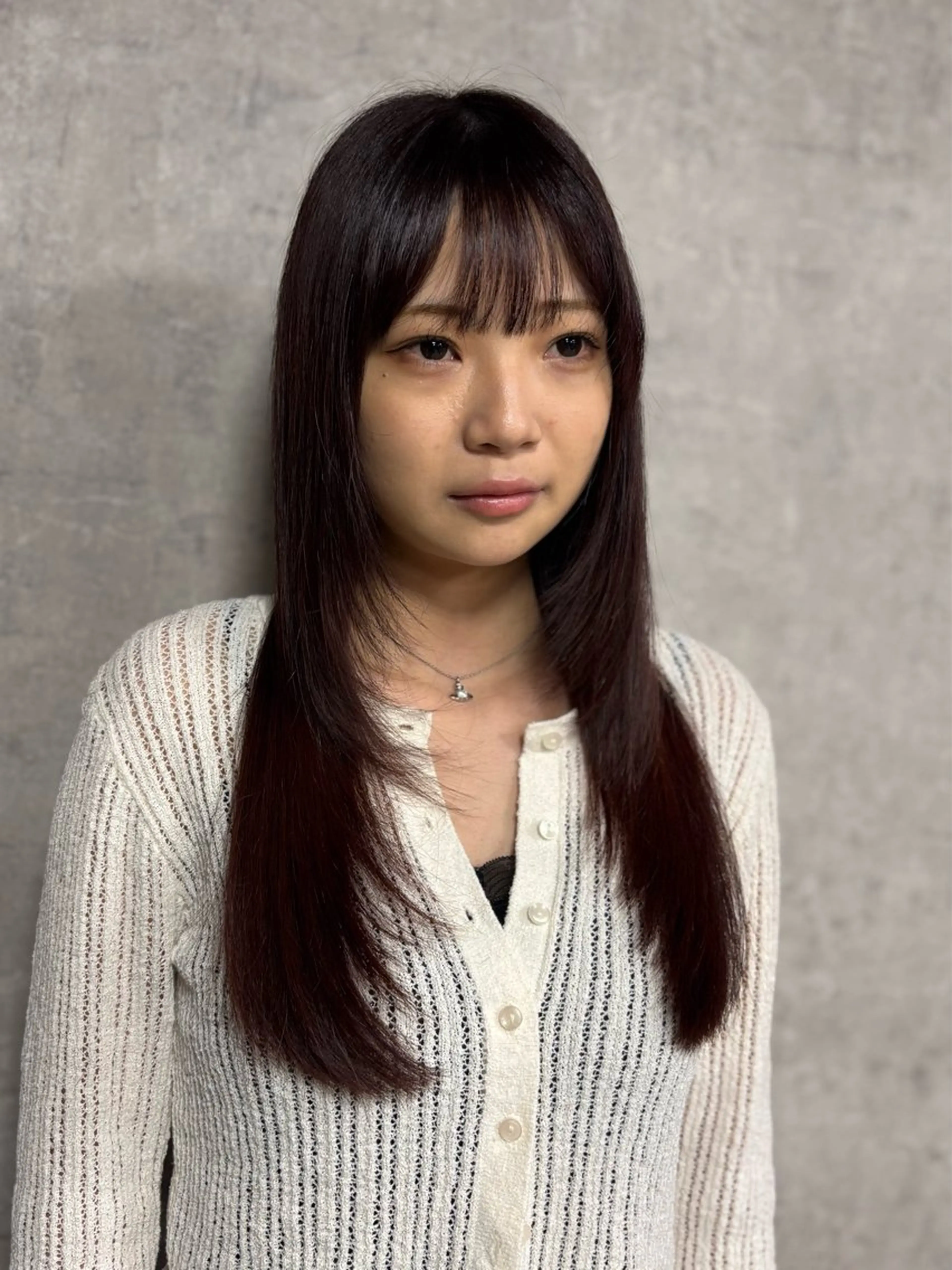 ロング カラー カット ヘアカラー トリートメント 韓国ヘア/髪質改善 /艶カラー/sahoのヘアスタイル