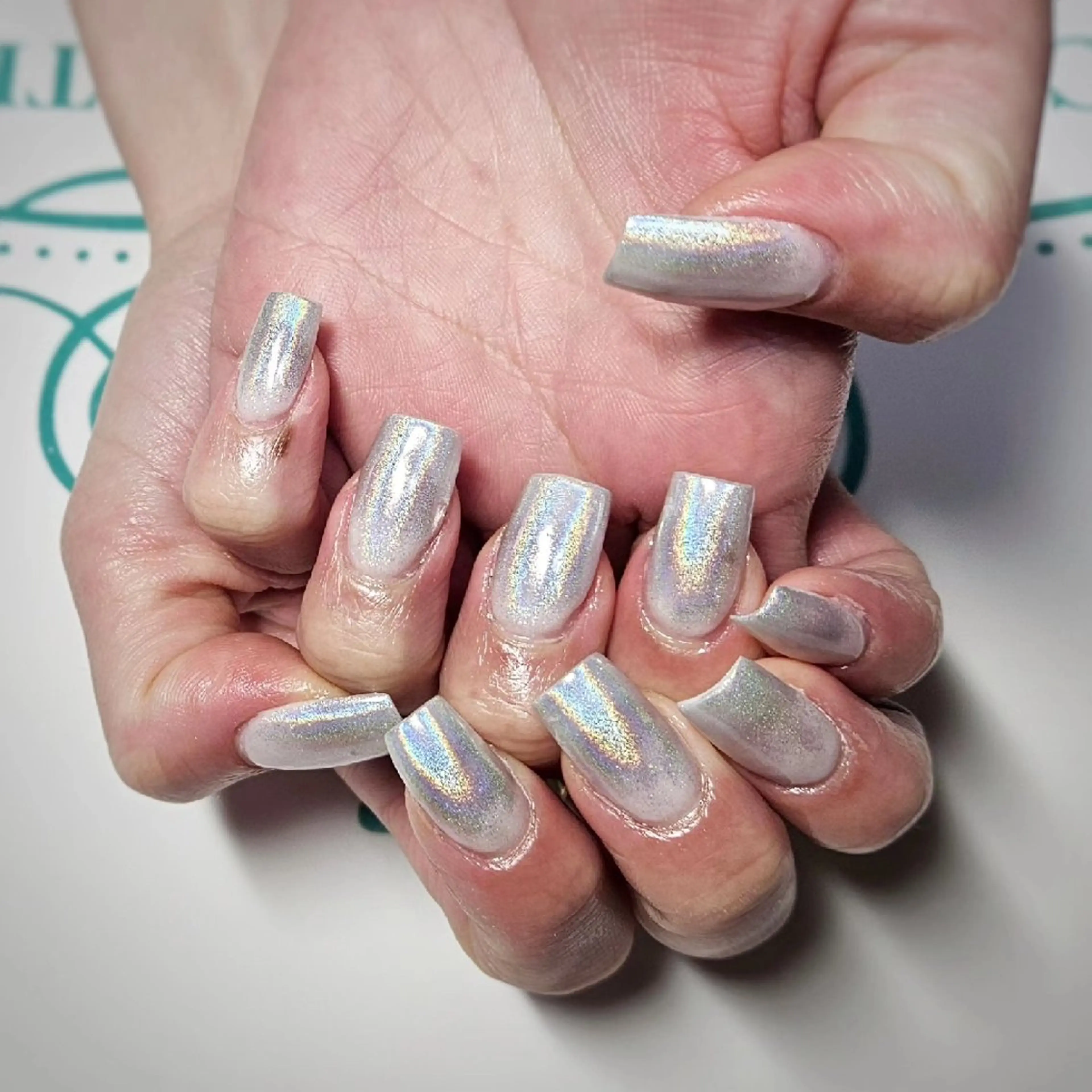 ネイル グラデーション ワンカラーネイル スカルプネイル ホワイト ハンドネイル Y. Saoriのネイルデザイン