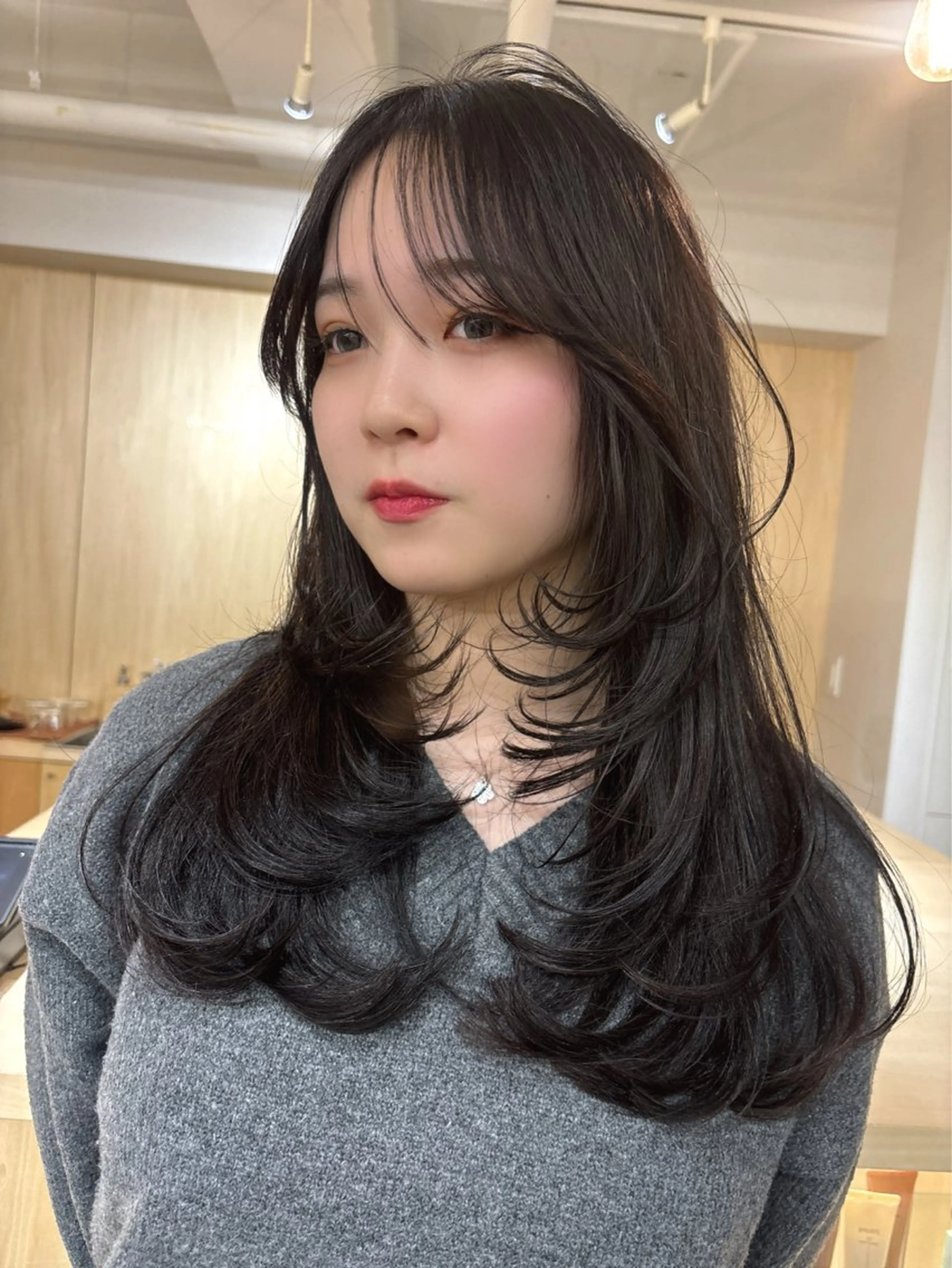 ロング レイヤーカット カット ボブ/ベージュ /MIYUのヘアスタイル