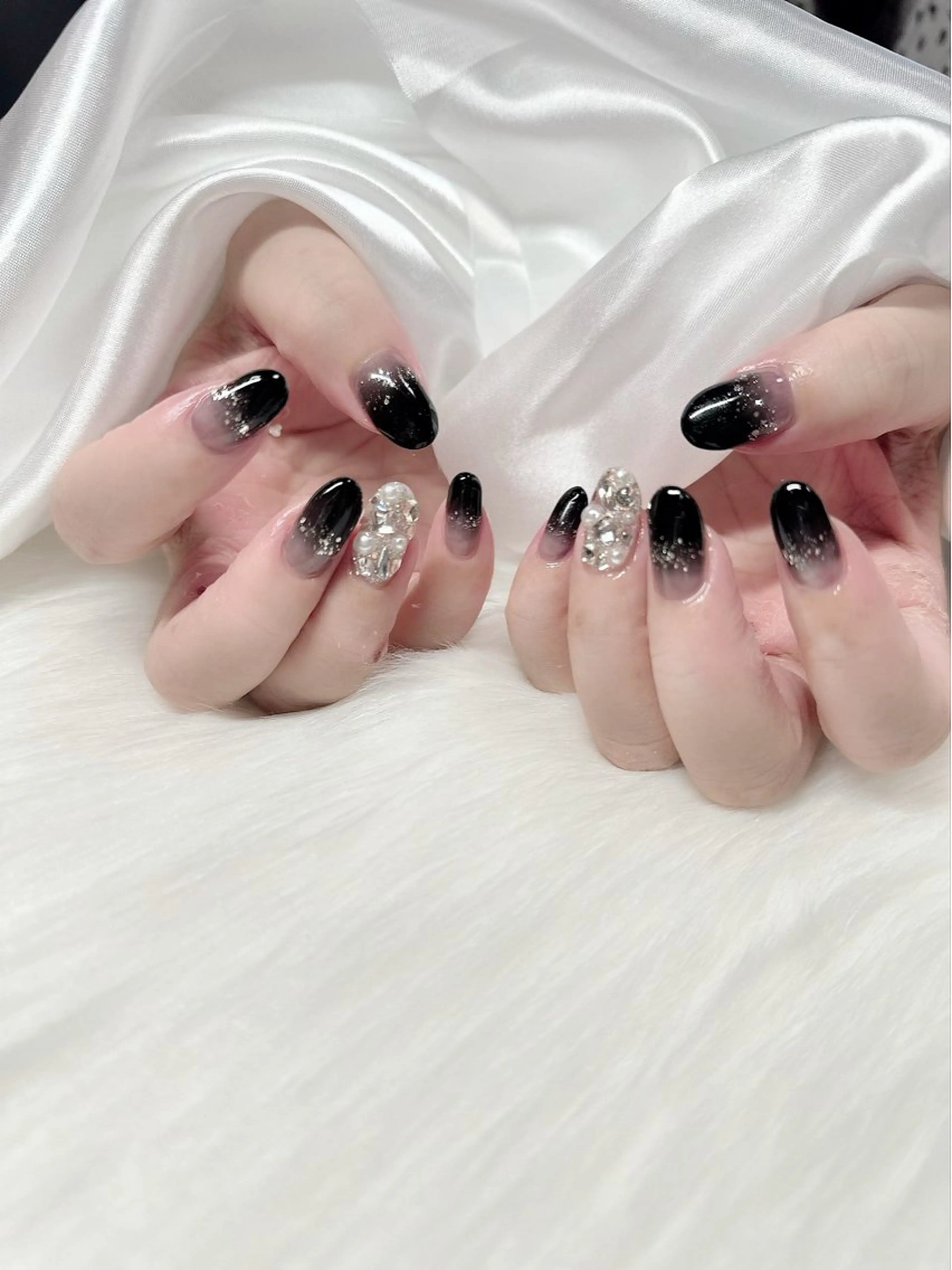 ネイル グラデーション ラメ(グリッター) ハンドネイル フットネイル Jam〜nail＆eyelash所属・Jam Nail Seiraのマツエク・マツパデザイン