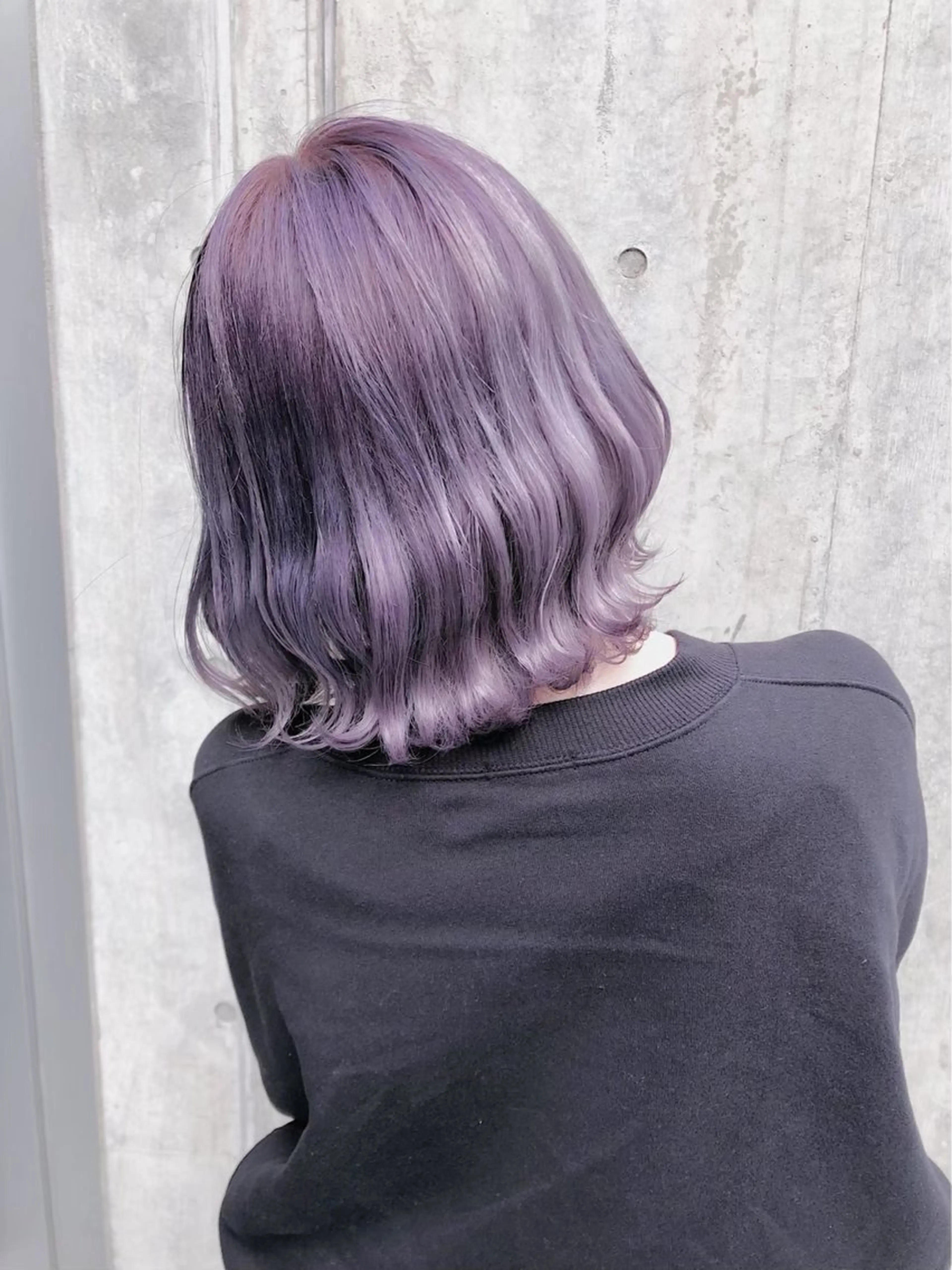 ミディアム カラー メンズウルフ🐺♡ ブリーチ♡ヘアメ🎀のヘアスタイル