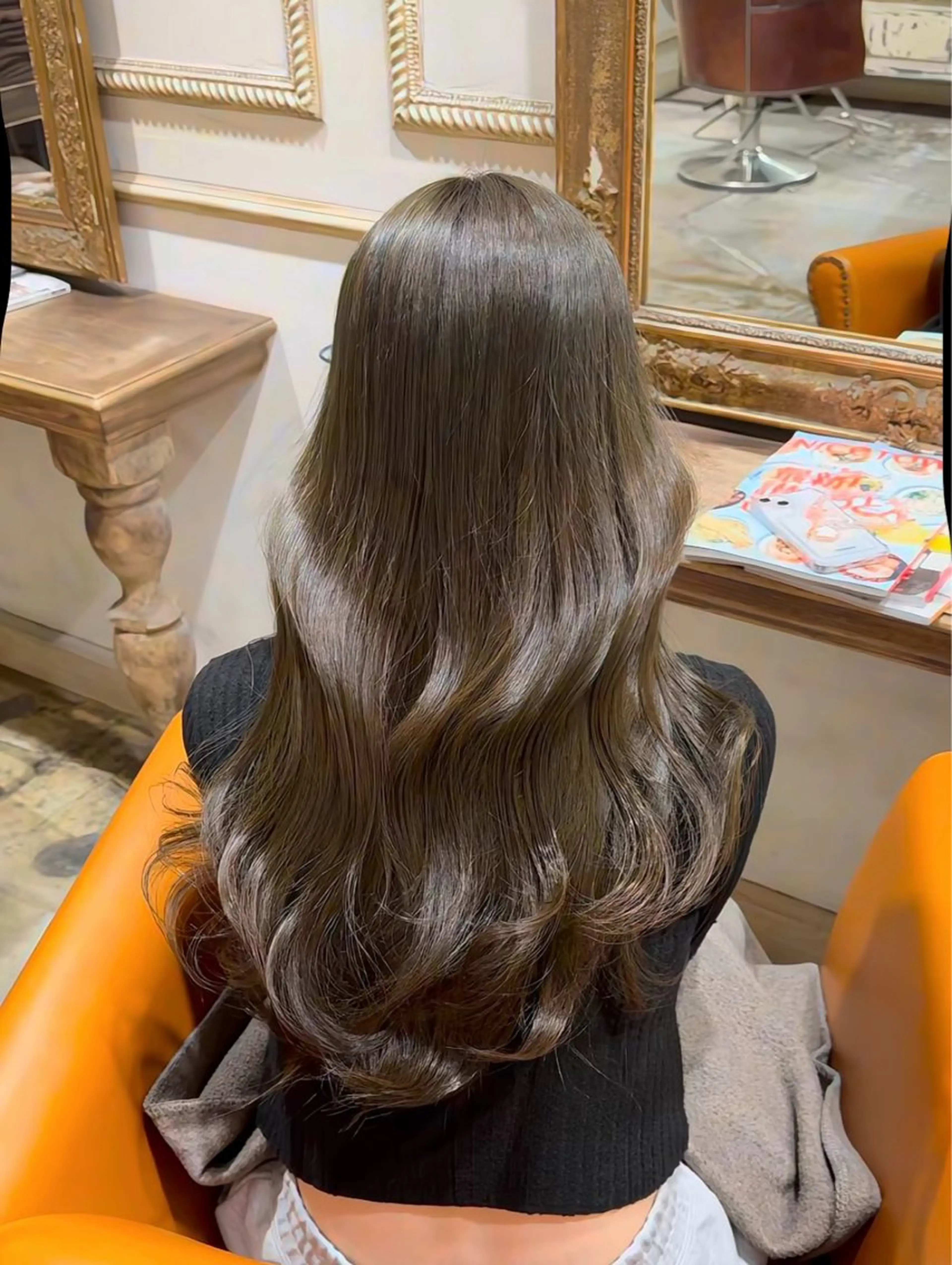 カット+ケアカラー+トリートメントの写真