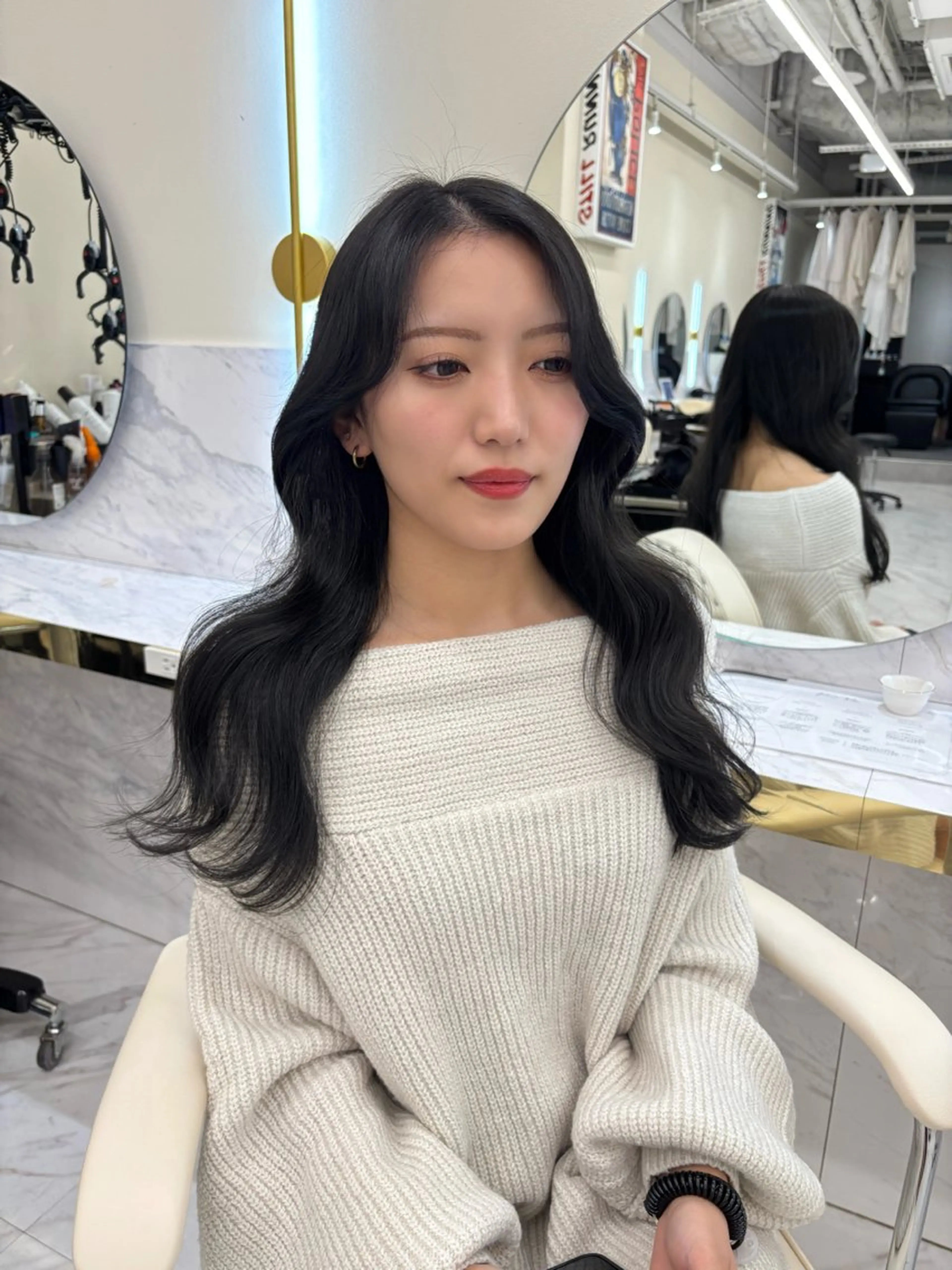 ロング カット ヘアカラー トリートメント レイヤーカット/髪質 改善/momo🎀のヘアスタイル