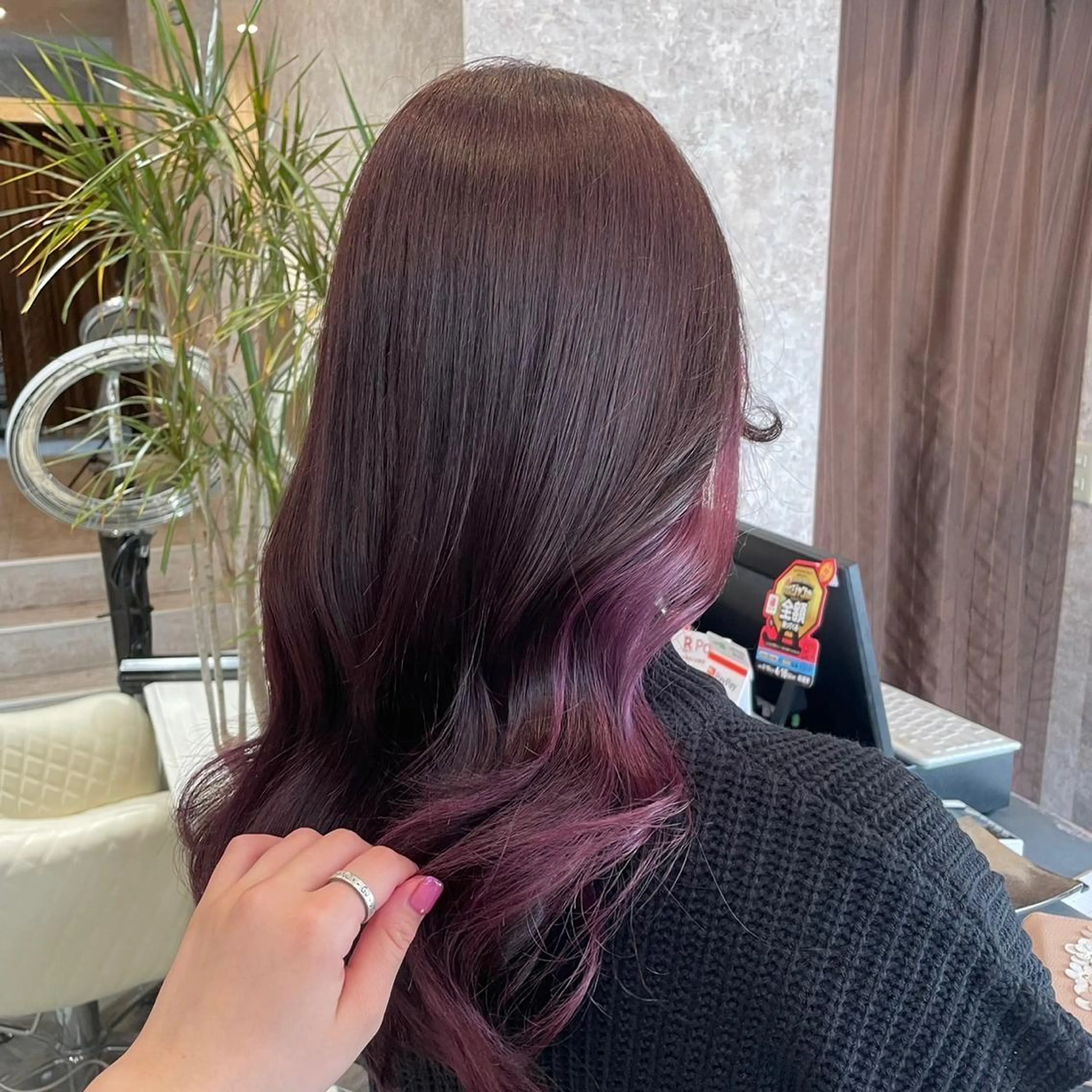 セミロング カラー ブリーチ ダブルカラー グラデーションカラー ハイライトカラー インナーカラー 🫟Blanco🫟 Color&Careのヘアスタイル