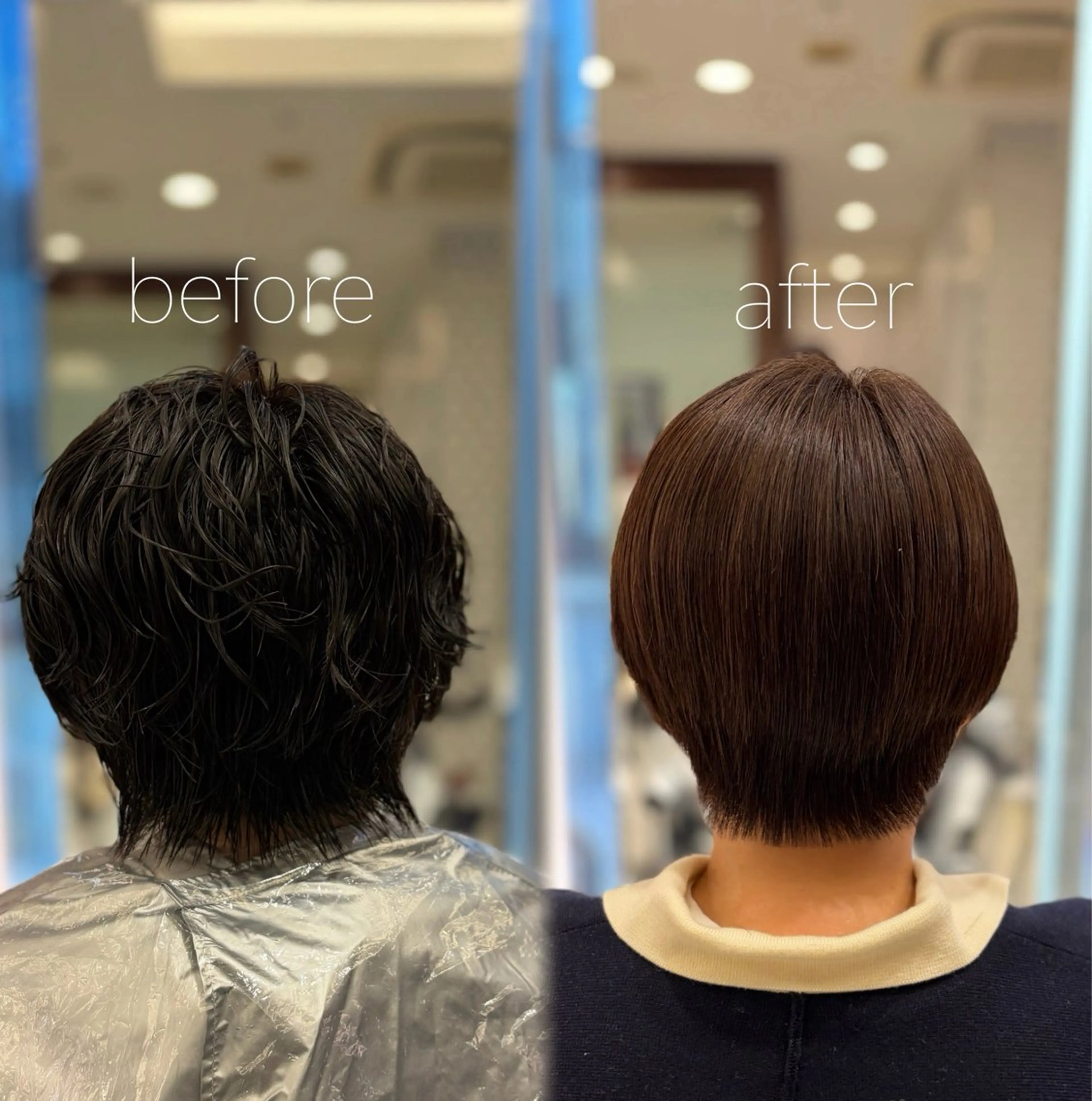 ショート パーマ 縮毛矯正 トリートメント ストレートパーマ パーマ パーマ・ストレート /銀座🌸いでいあやのヘアスタイル