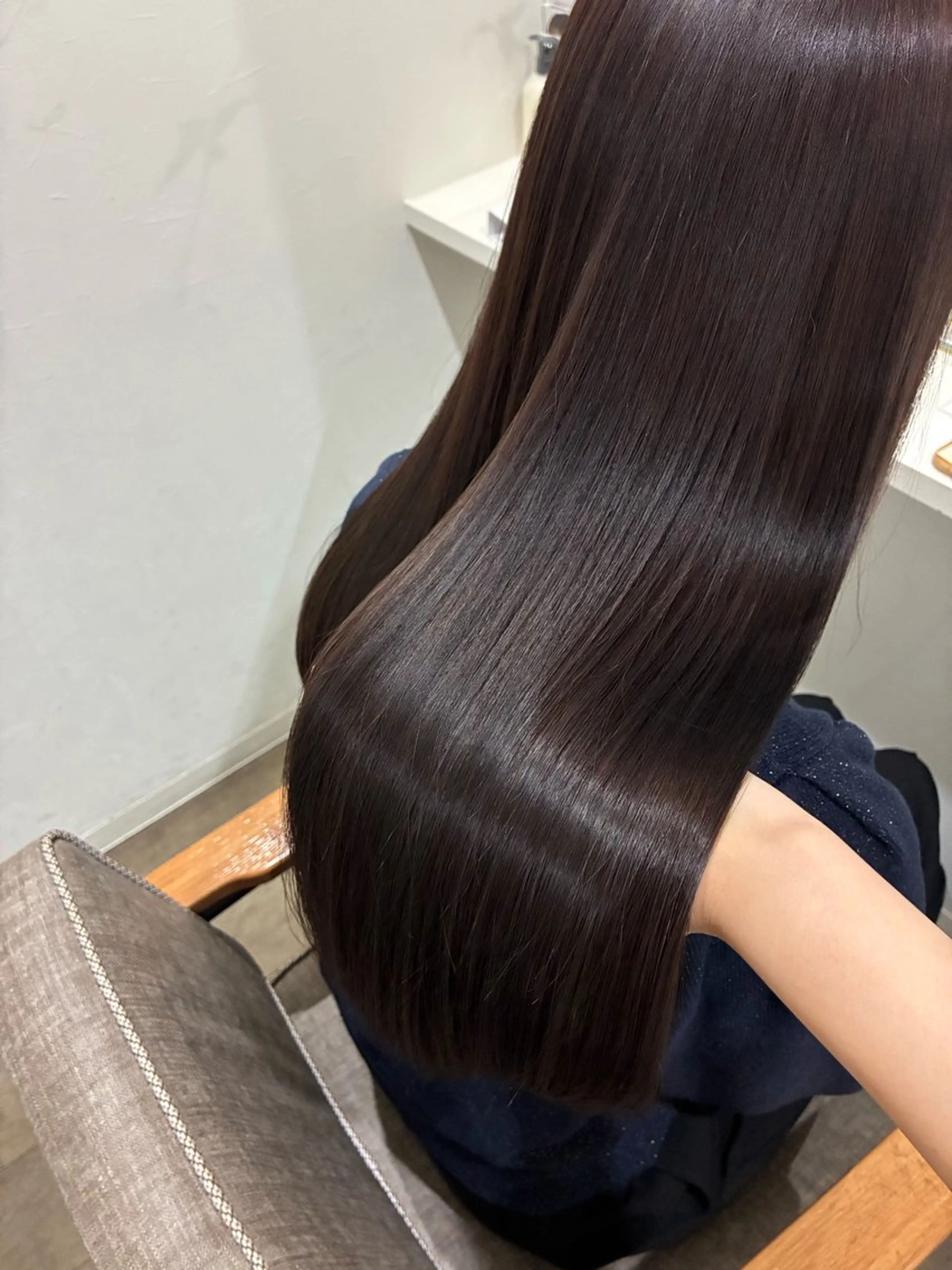 ロング カット ヘアカラー 縮毛矯正 髪質改善jewelbox 〜私のトリートメント〜 東梅田店所属・髪質改善/ボブ/梅田 runa_ニュアンスのヘアスタイル