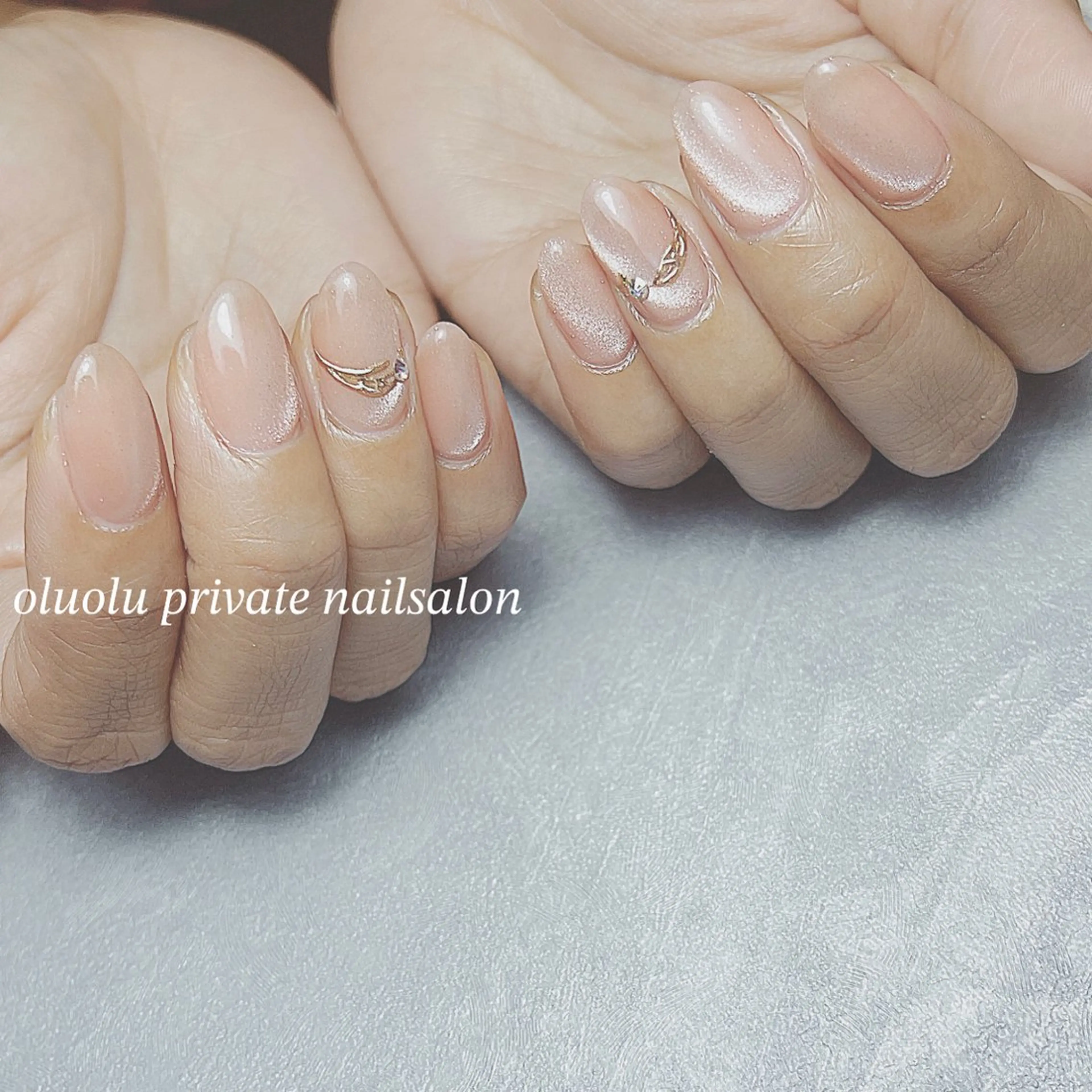 ネイル フットネイル マグネットネイル オフィスネイル ブライダルネイル ハンドネイル 大村 紬華のネイルデザイン