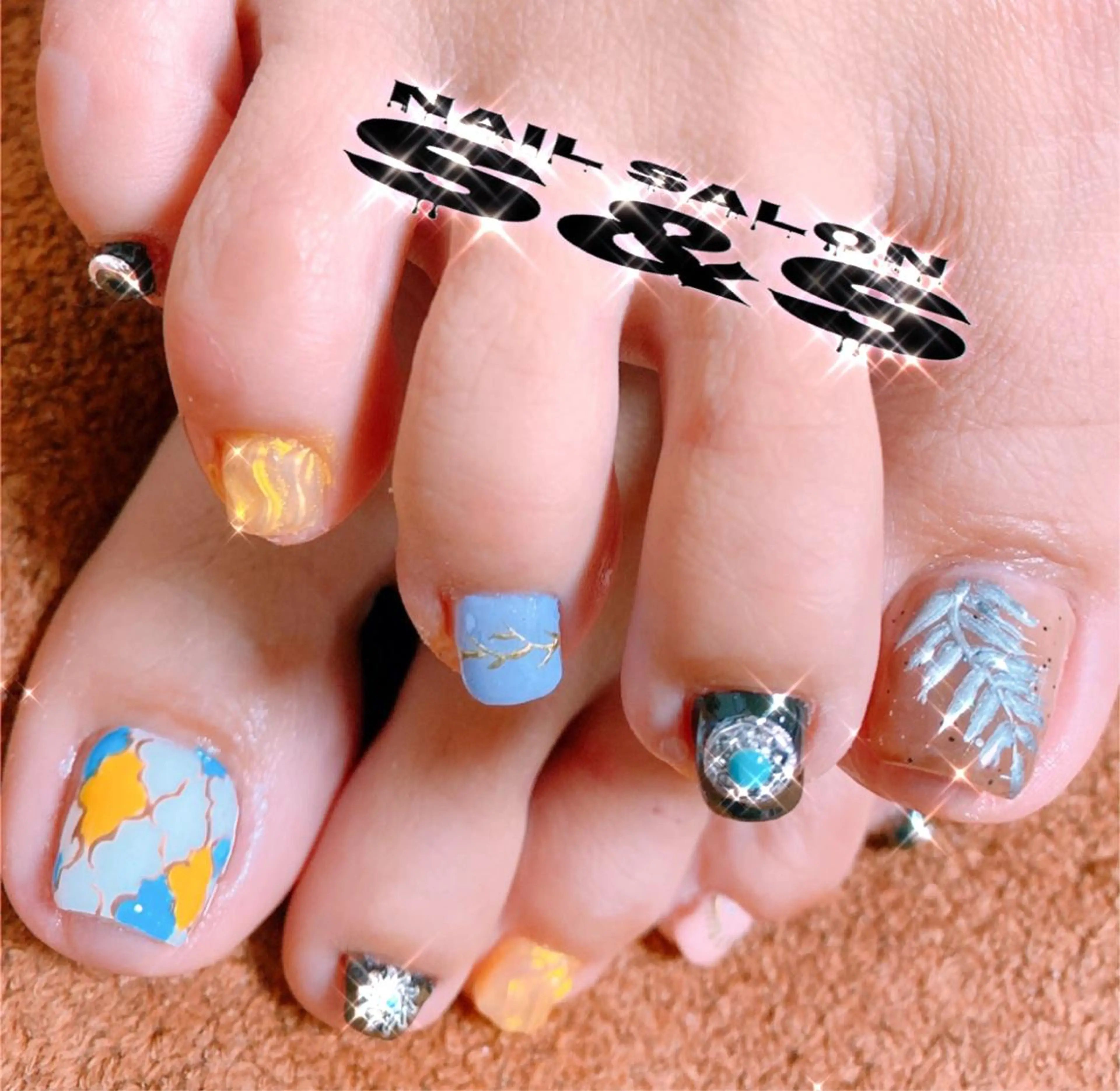 ネイル 長さ出し メンズネイル 持ち込み スカルプネイル S&S 村田小百合のネイルデザイン