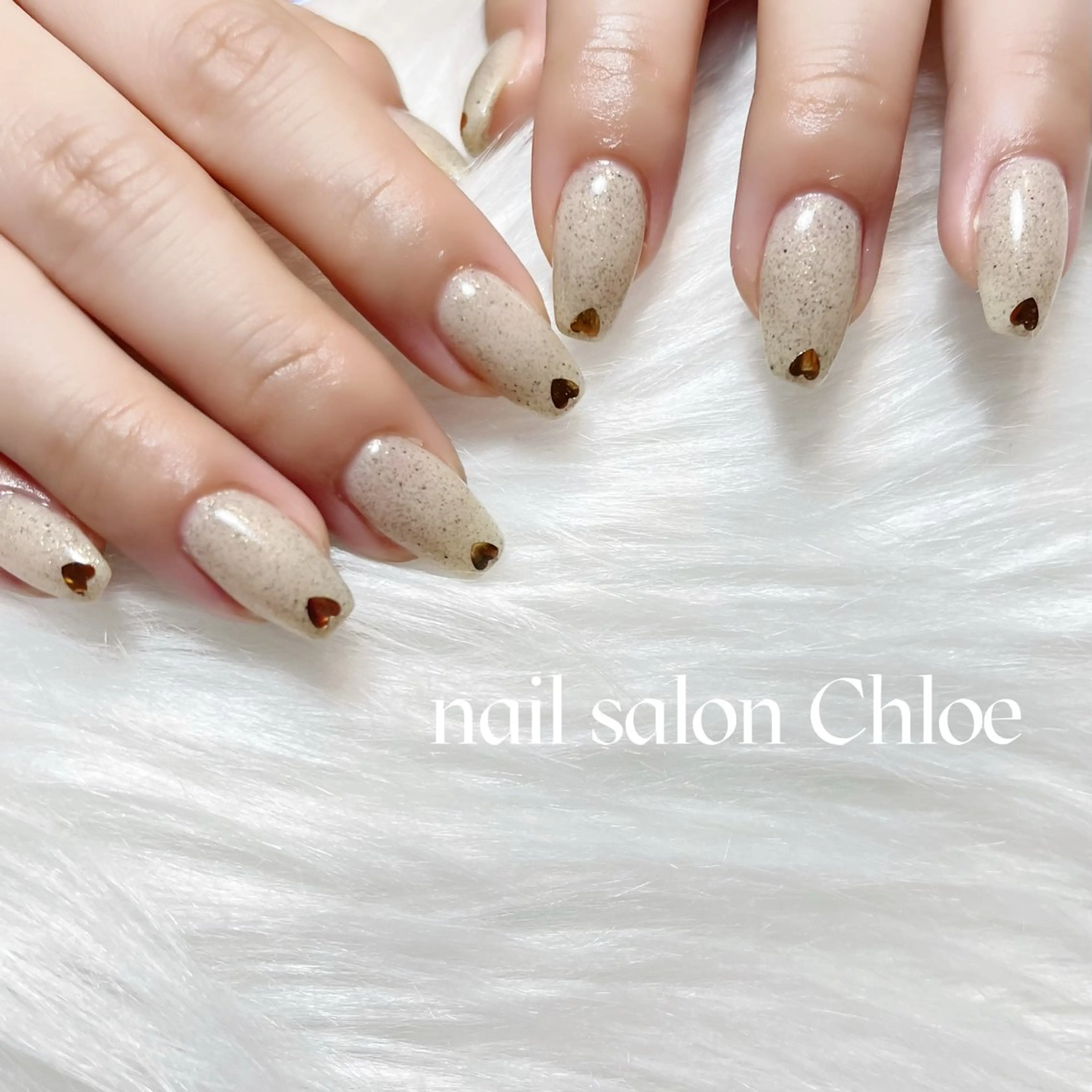 ネイル ジェルネイル ハート ハンドネイル 鈴木 利奈のネイルデザイン