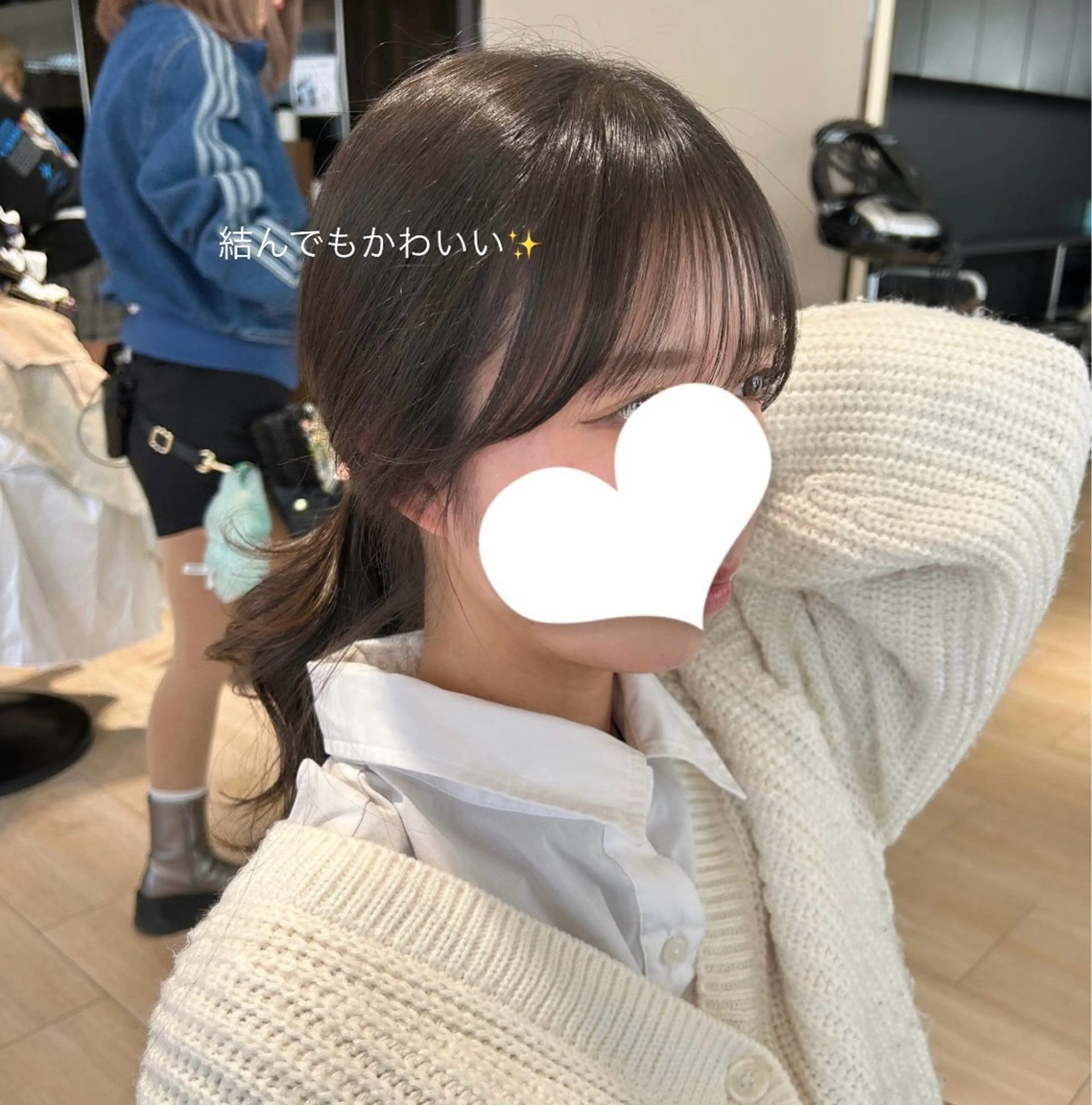 ロング カラー 顔周りカット シースルーバング カット ヘアカラー トリートメント 🍼顔周りカット/ レイヤー/小川華奈のヘアスタイル