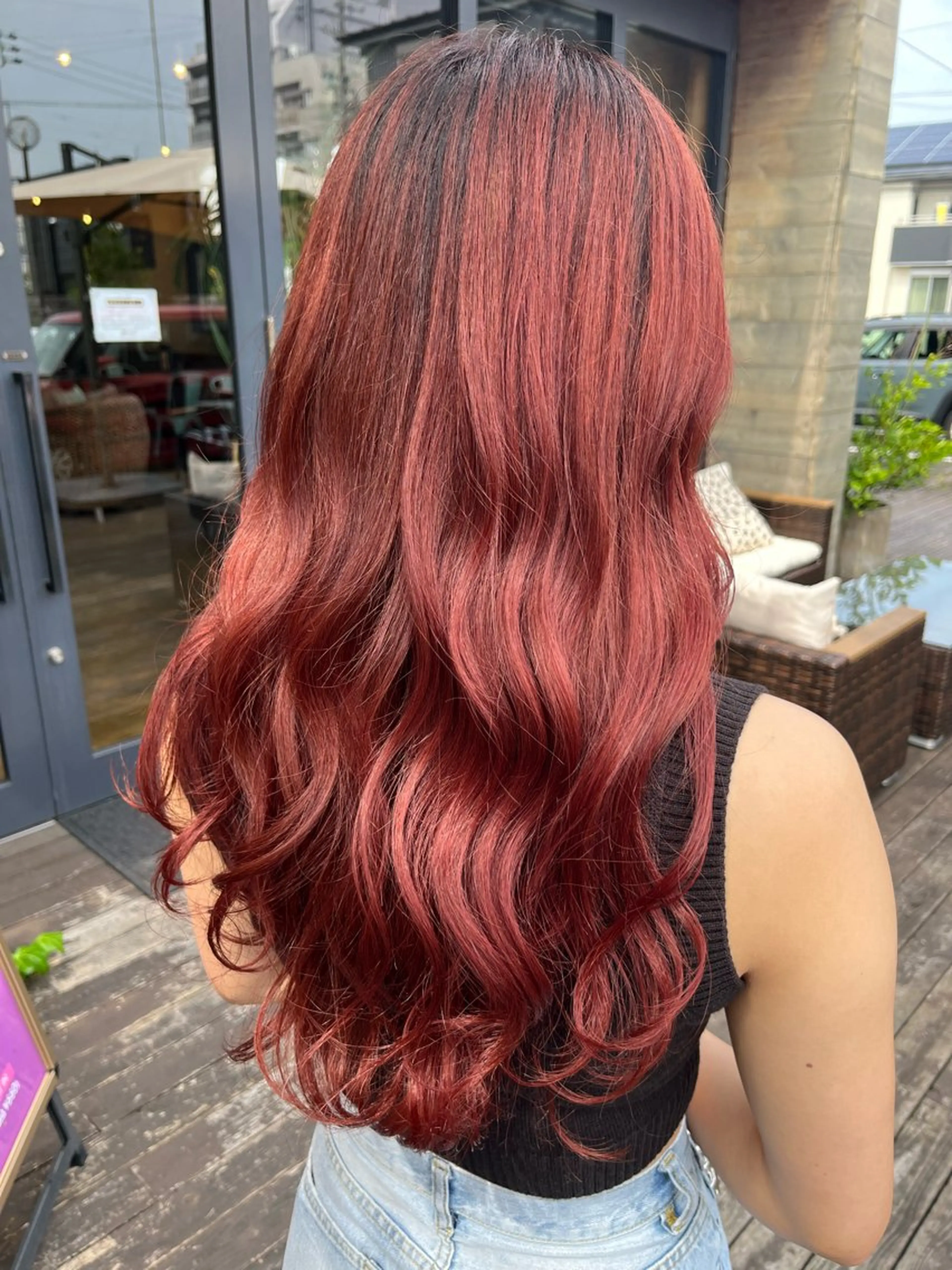 ロング カラー 🩶韓国艶髪🇰🇷 下本夕綺のヘアスタイル