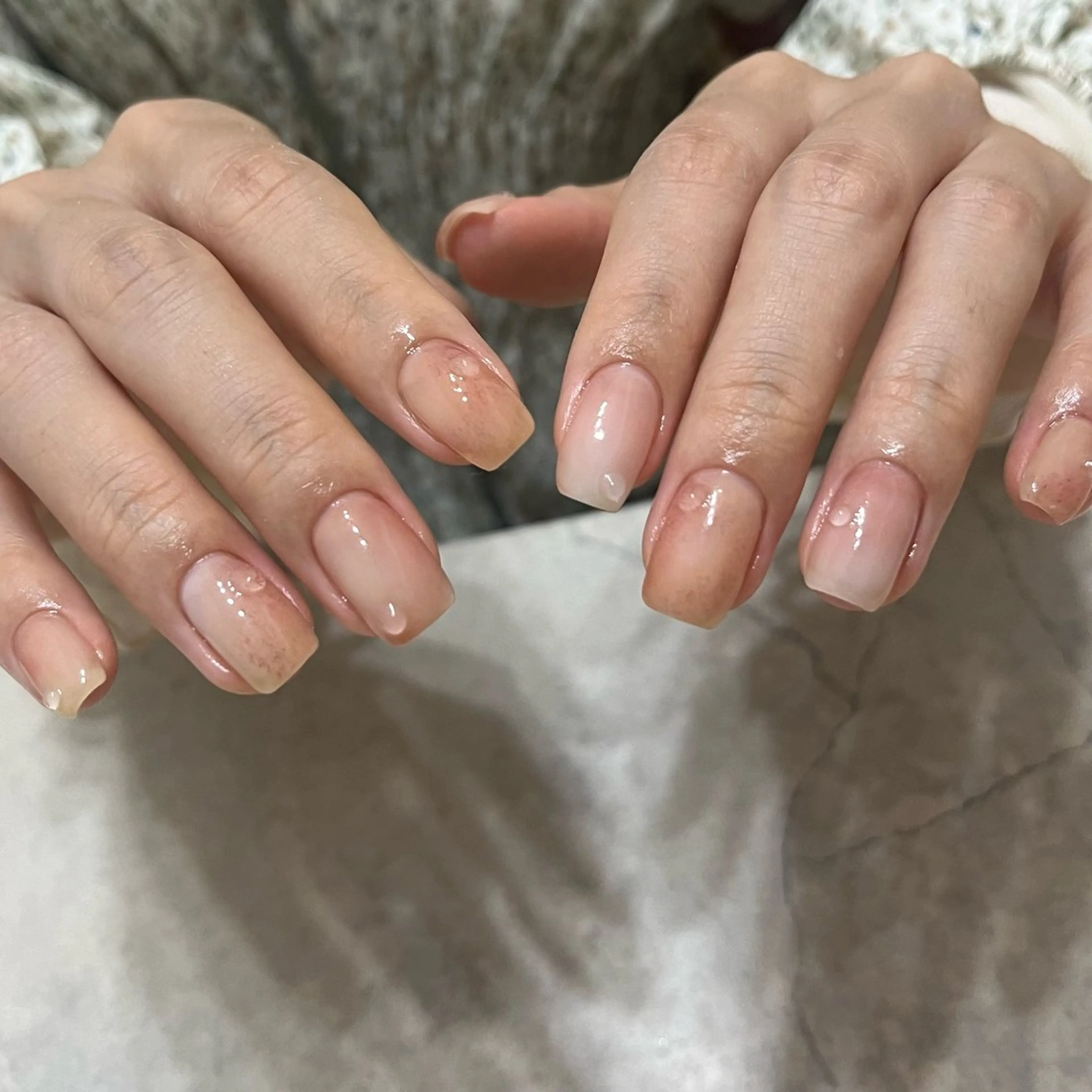 ネイル グリーン ハンドネイル nail salon O (en)所属・vegh. nail／阿波座のネイルデザイン