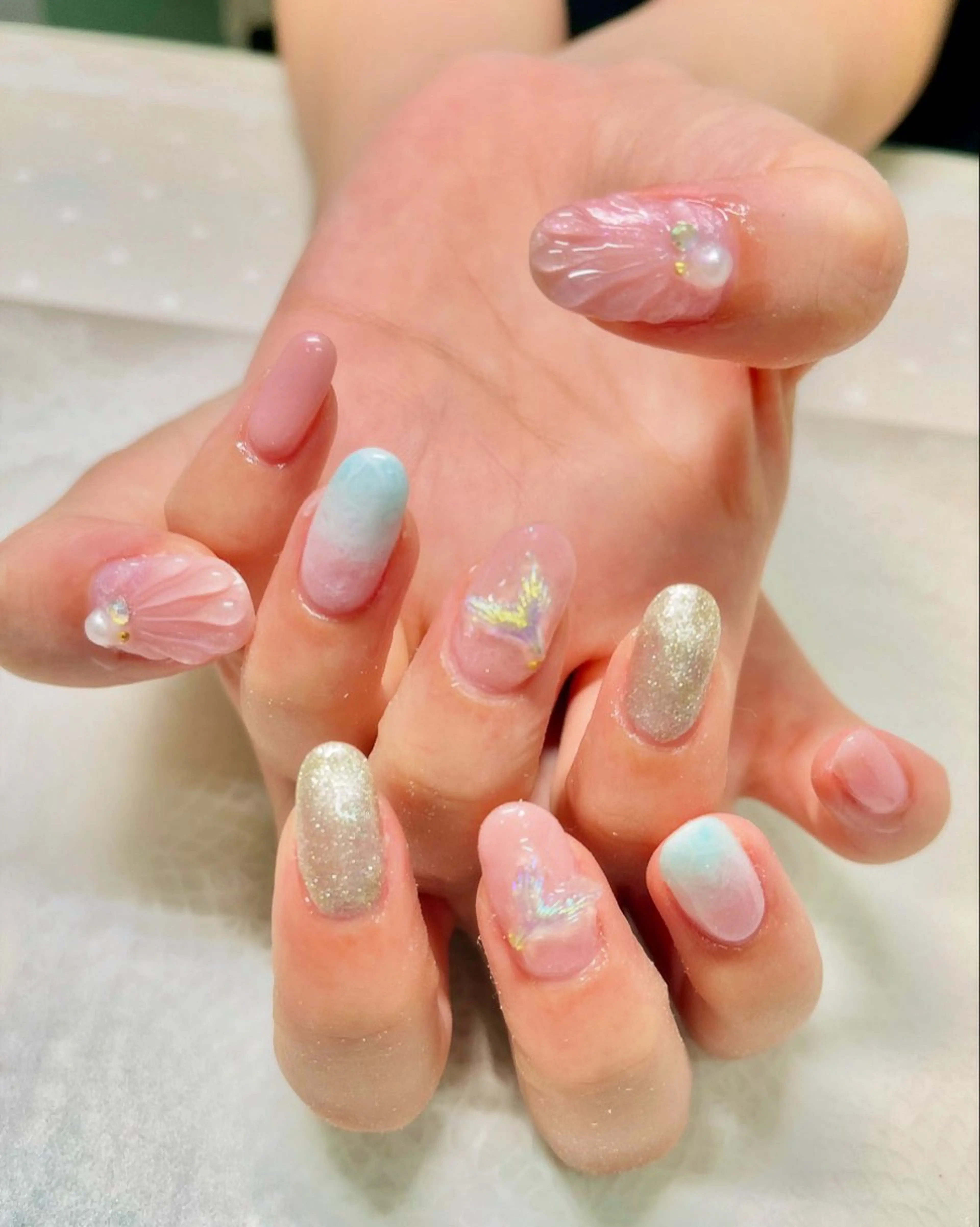 ネイル ハンドネイル 新宿ネイルサロン ジェミディローサ所属・新宿ネイルサロン ジェミディローサのネイルデザイン