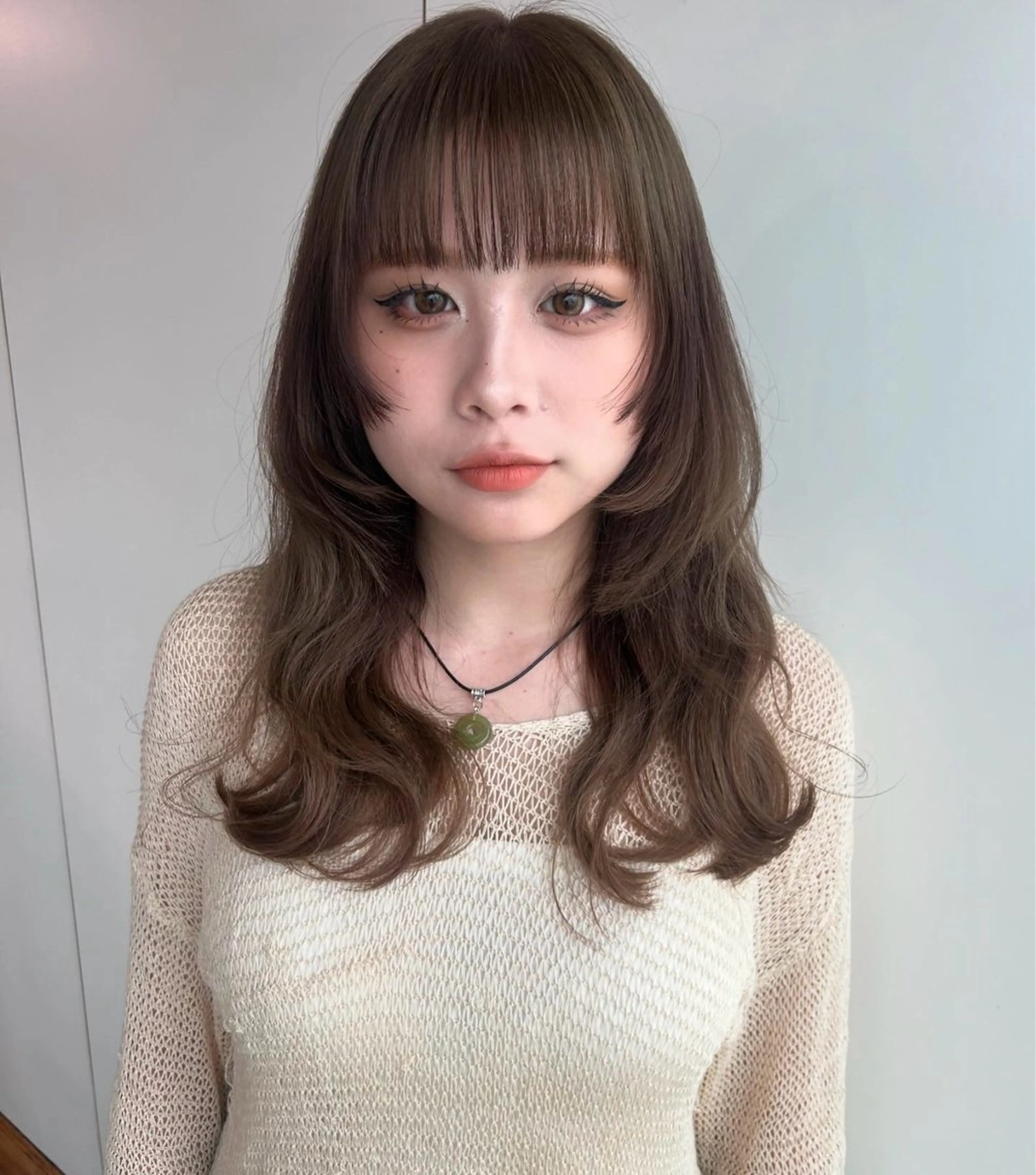 ロング カラー ブリーチ 姫カット ウルフカット カット ヘアカラー トリートメント VISUALIST所属・小倉/レイヤー/ 顔周りカット/naoのヘアスタイル