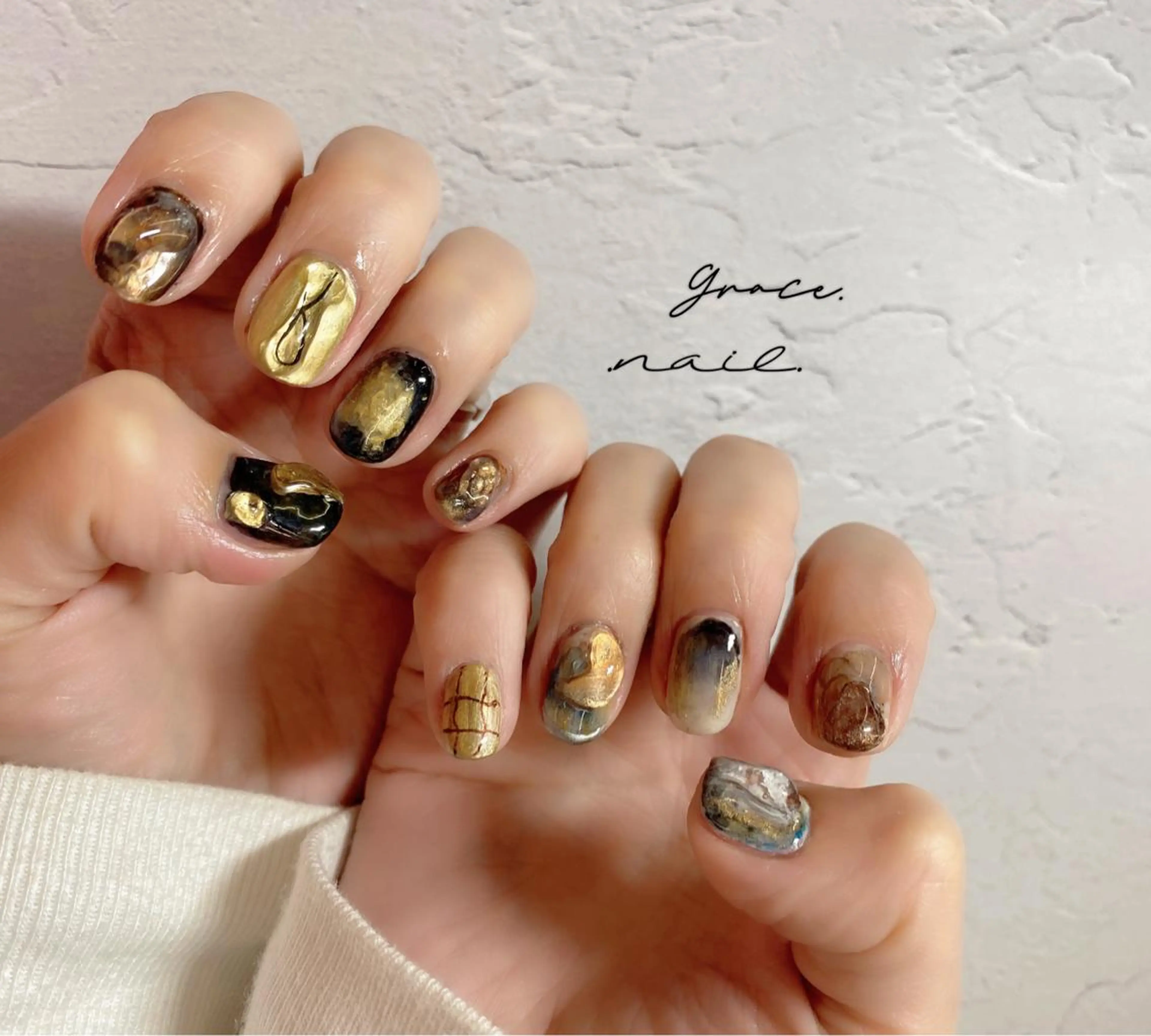 ネイル ハンドネイル ☆*｡Grace Nail｡*☆のネイルデザイン