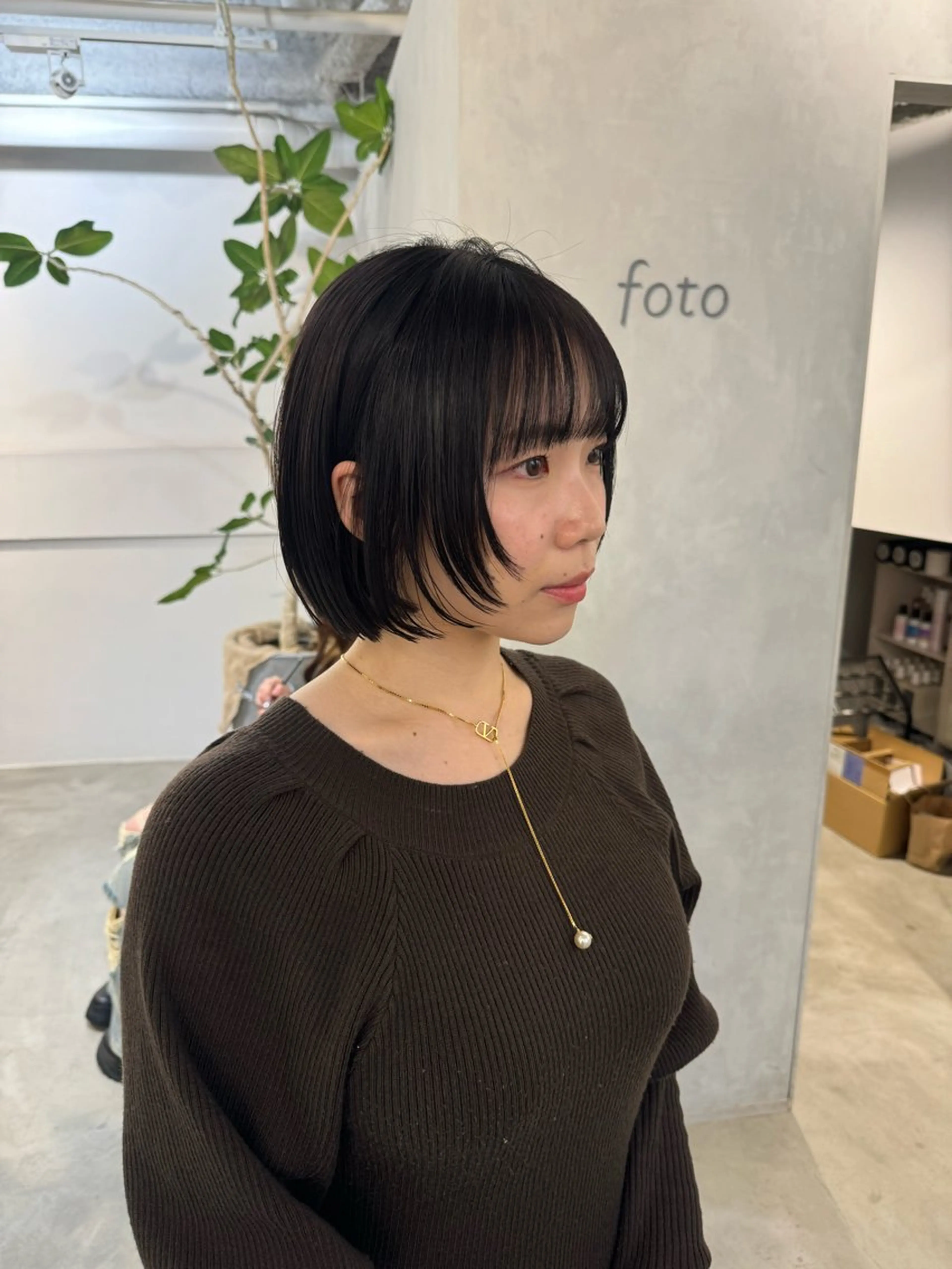 セミロング カット ヘアカラー トリートメント 顔周りcut・ご相談 ＝新宿しずく🇰🇷のヘアスタイル