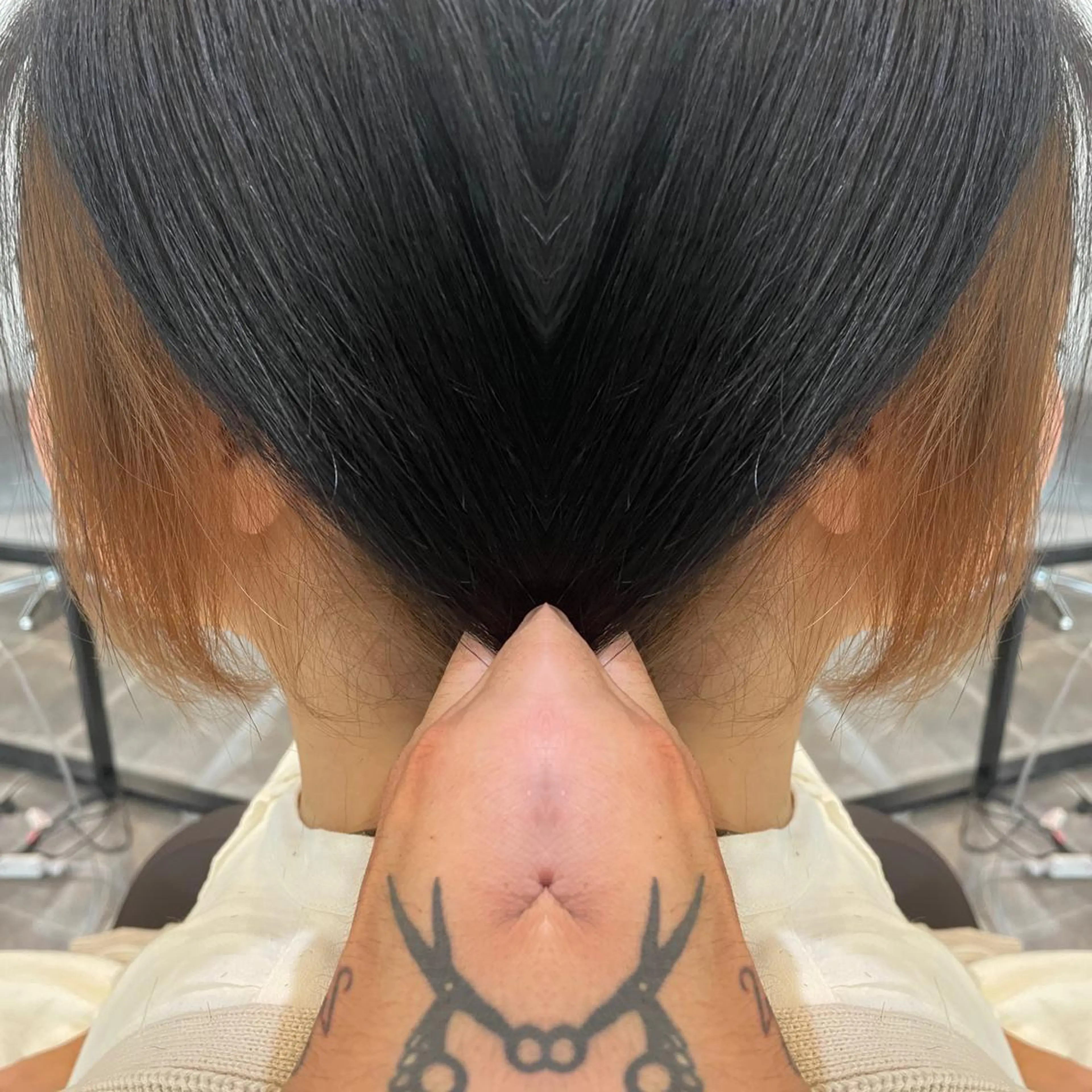 ショート カラー イヤリングカラー カット ヘアカラー La fith  hair chill 松山大街道店所属・不動令 認定カラーリストのヘアスタイル