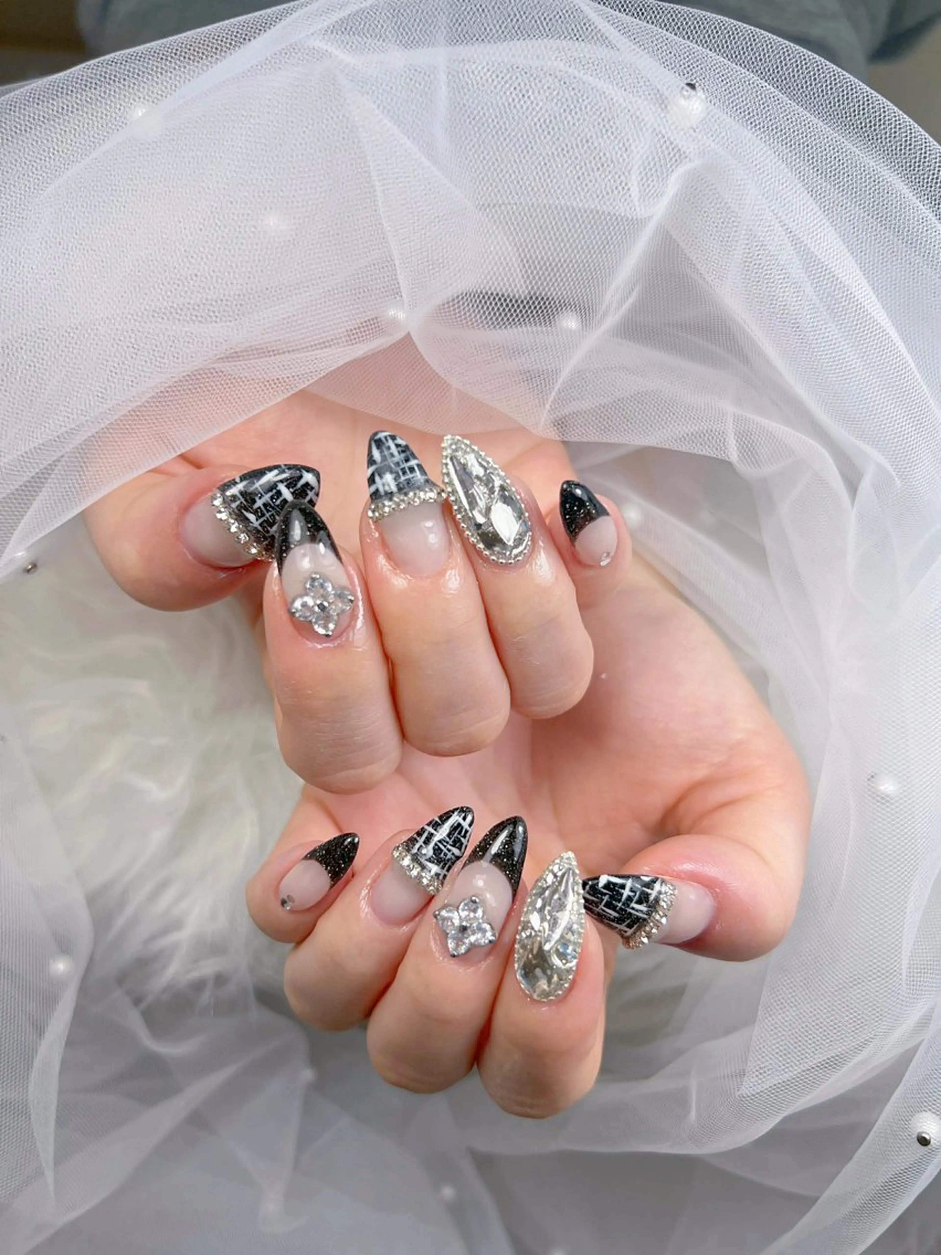 ネイル アートネイル オーロラネイル チークネイル 長さ出し フットネイル Miya_nail所属・Miya _nailのネイルデザイン