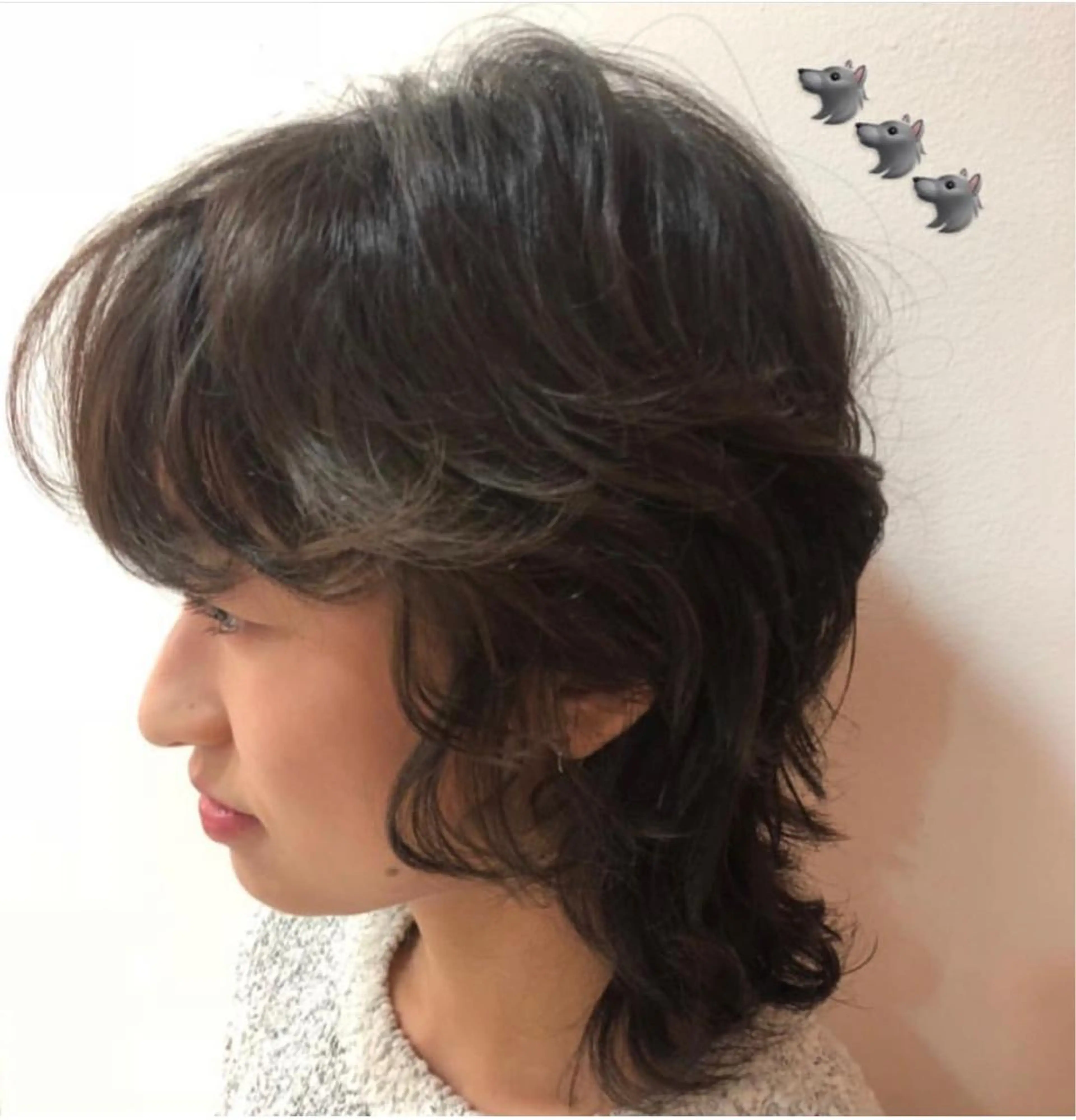 ミディアム ミディアムパーマ レイヤーカット メンズ特化 刈り上げない/金井のヘアスタイル