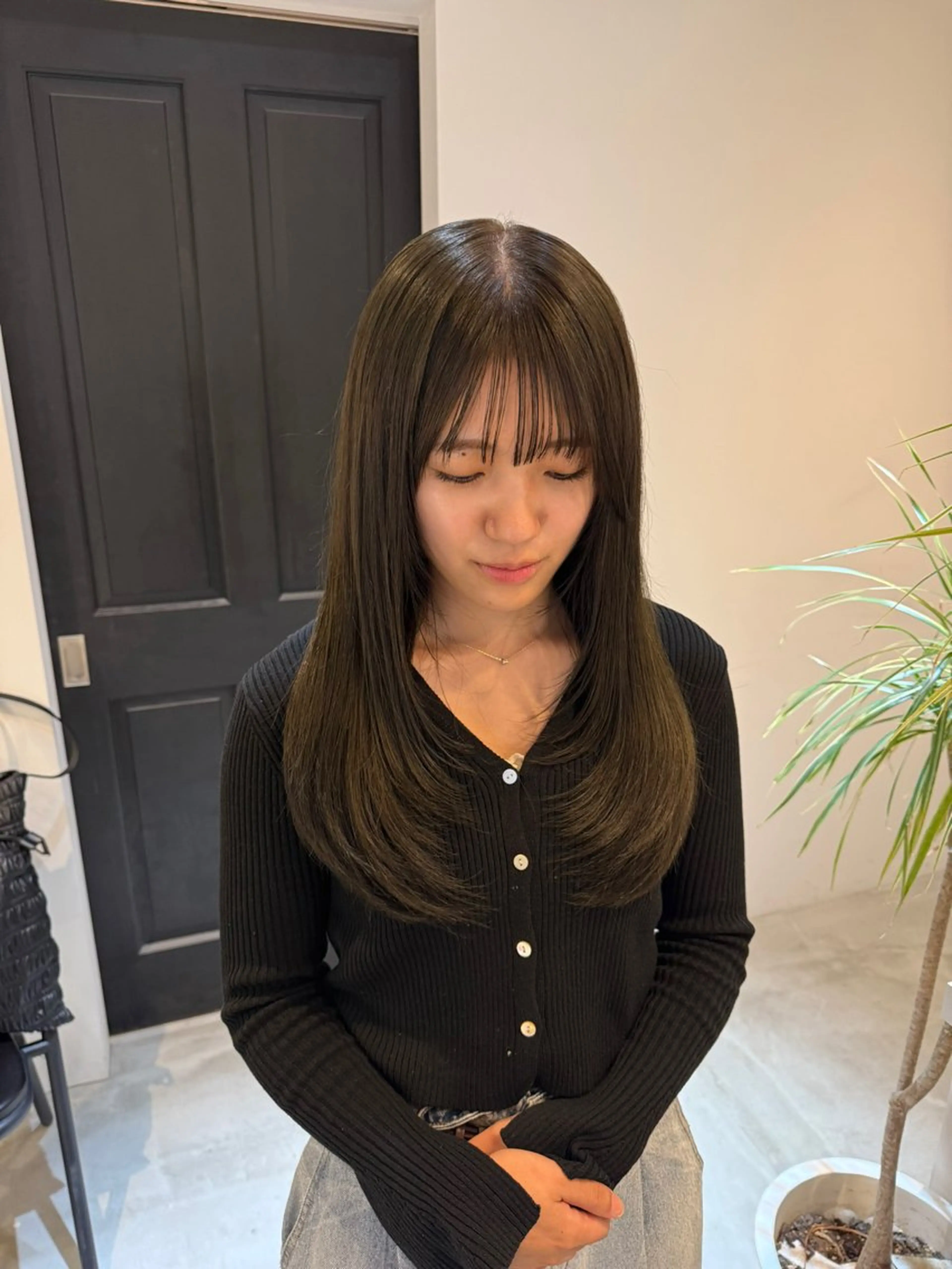 セミロング カット ヘアカラー トリートメント ALLYS 渋谷店所属・最高級の艶のある カラーmei🎨のヘアスタイル