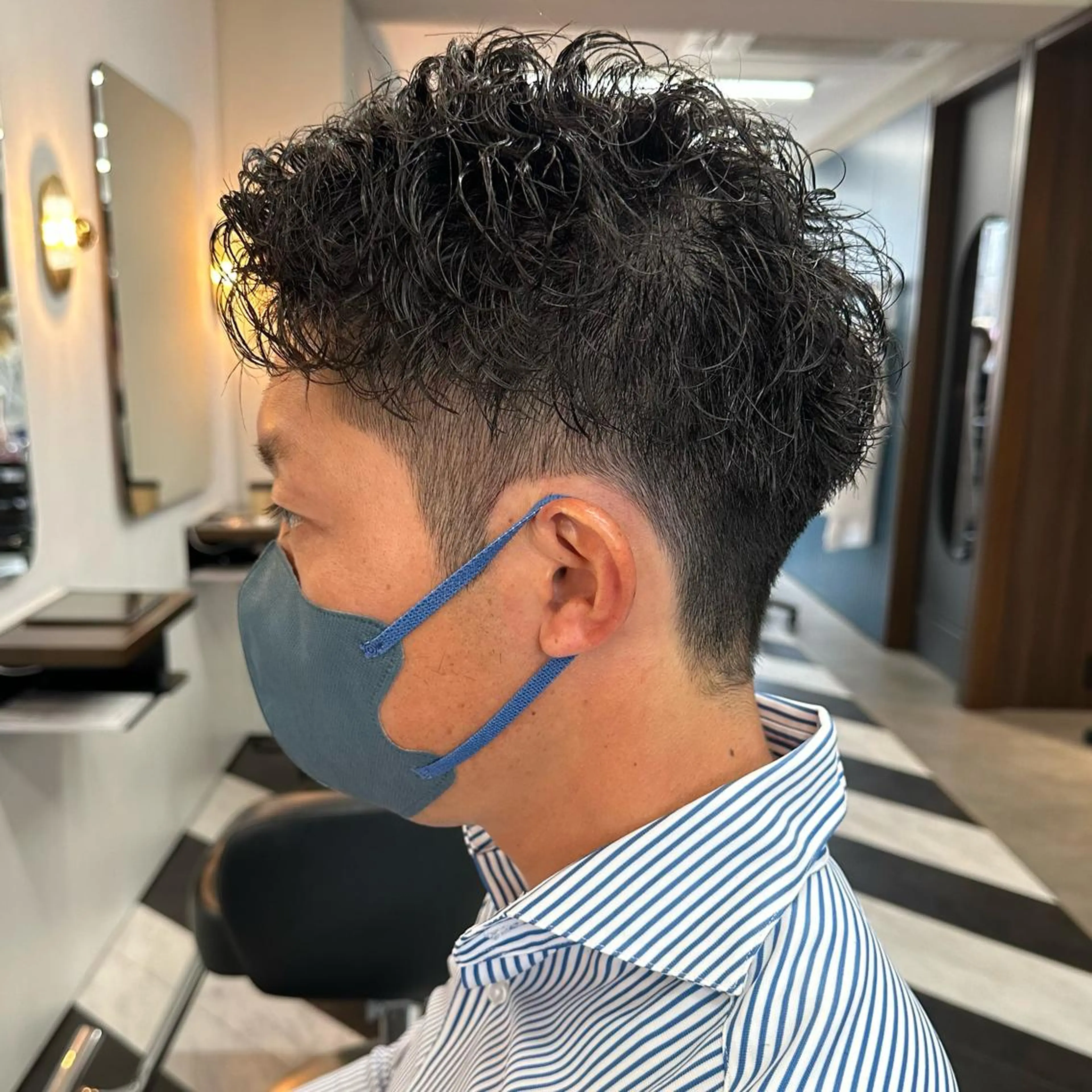 ショート パーマ メンズ 守屋 寿哉のヘアスタイル