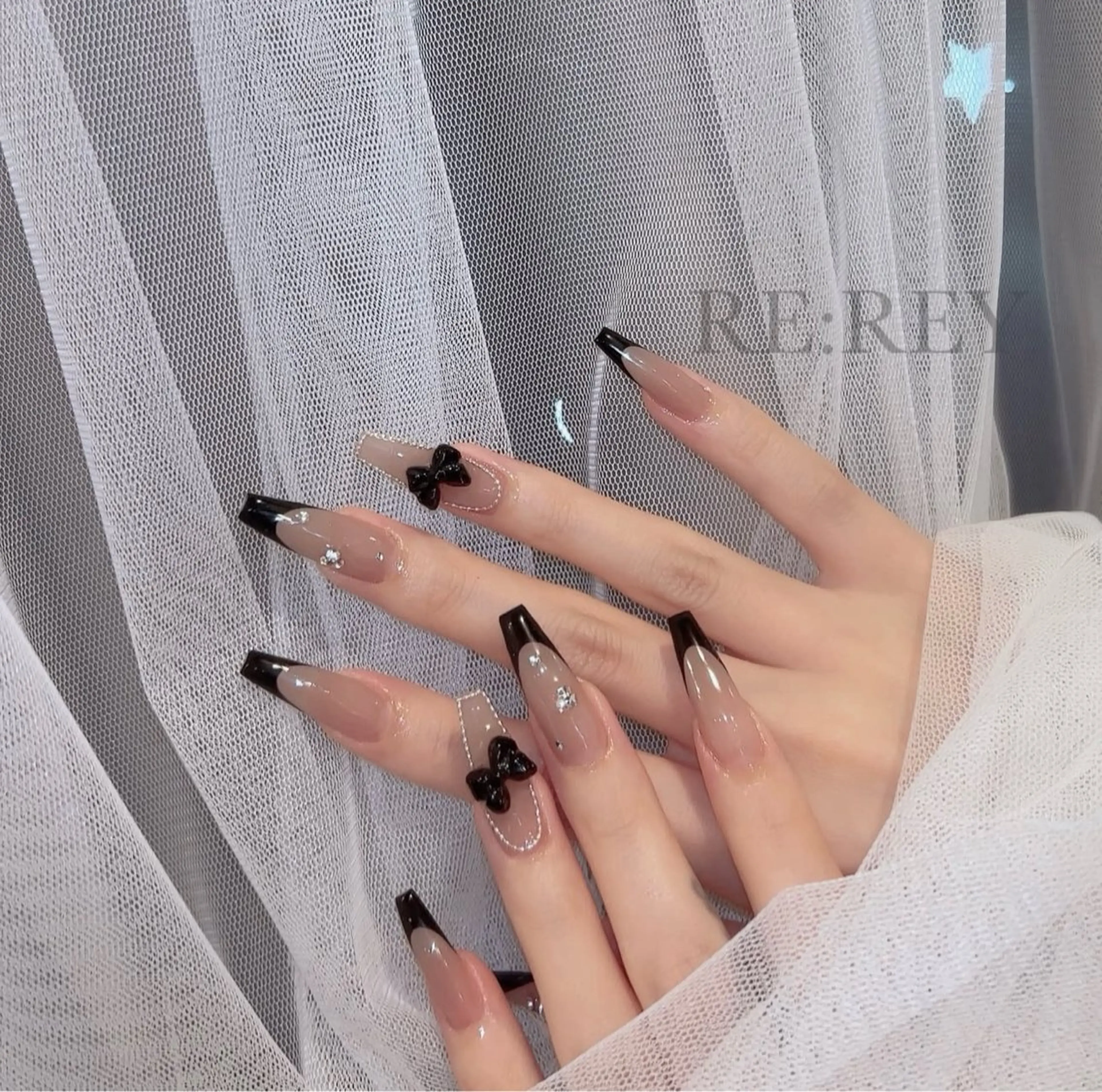 ネイル 韓国ネイル 持ち込み ニュアンスネイル ネイルチップ ハンドネイル TABI ANA.CHUOのネイルデザイン