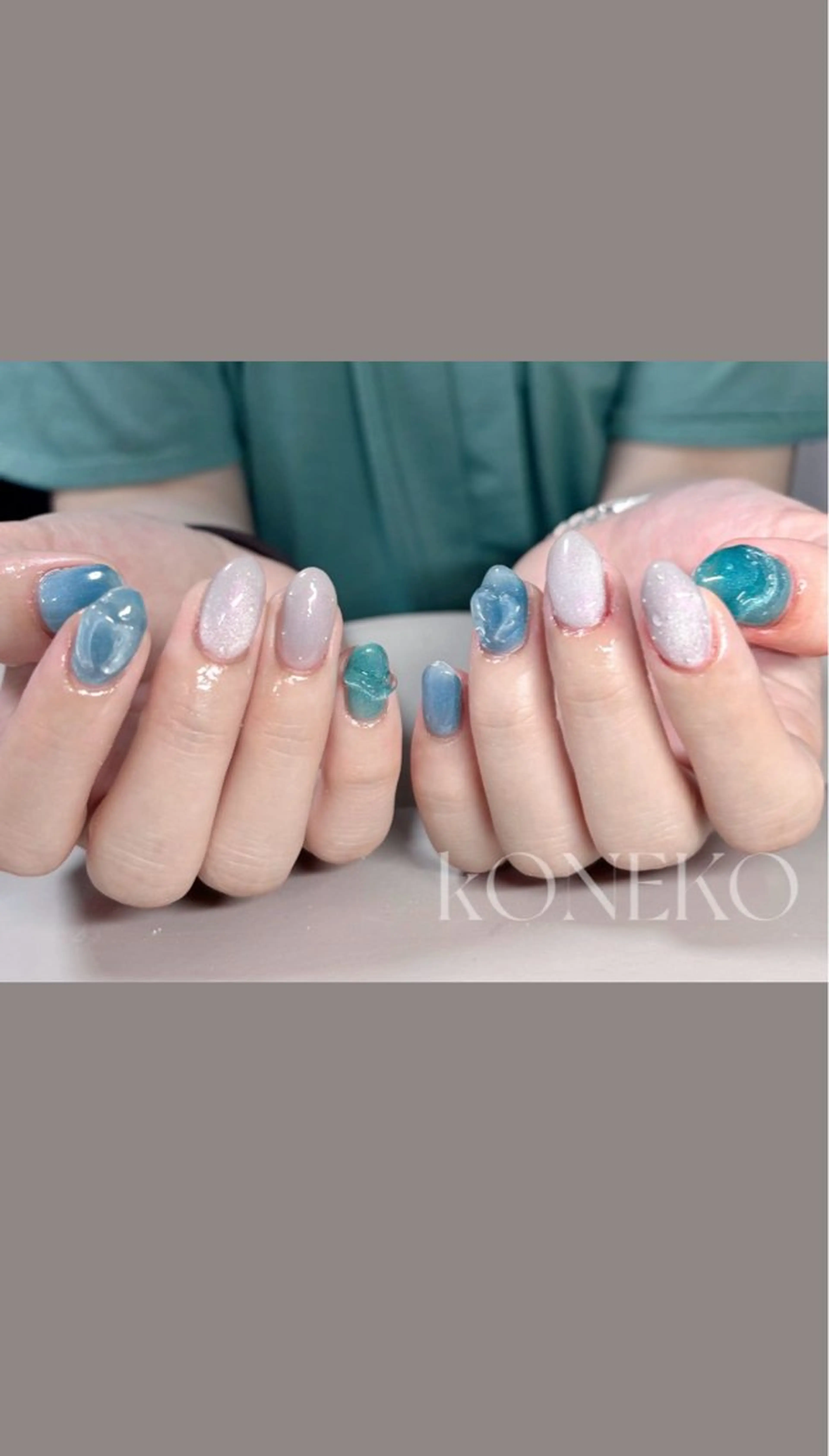 ネイル ハンドネイル コネコネイルサロン モデル用のネイルデザイン