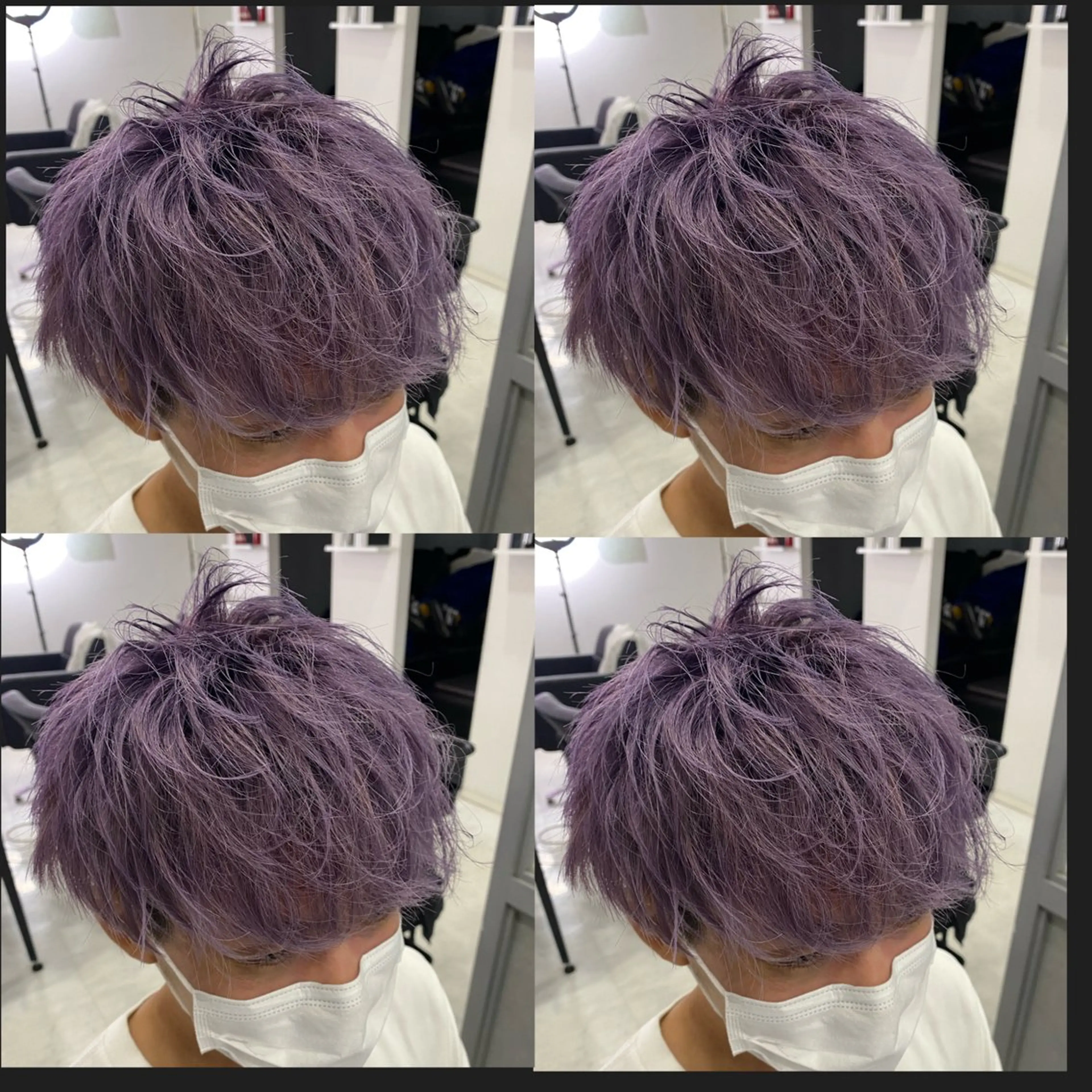 ショート ヘアカラー トリートメント 🔥メンズ特化渡辺 🔥ブリーチカラーのヘアスタイル