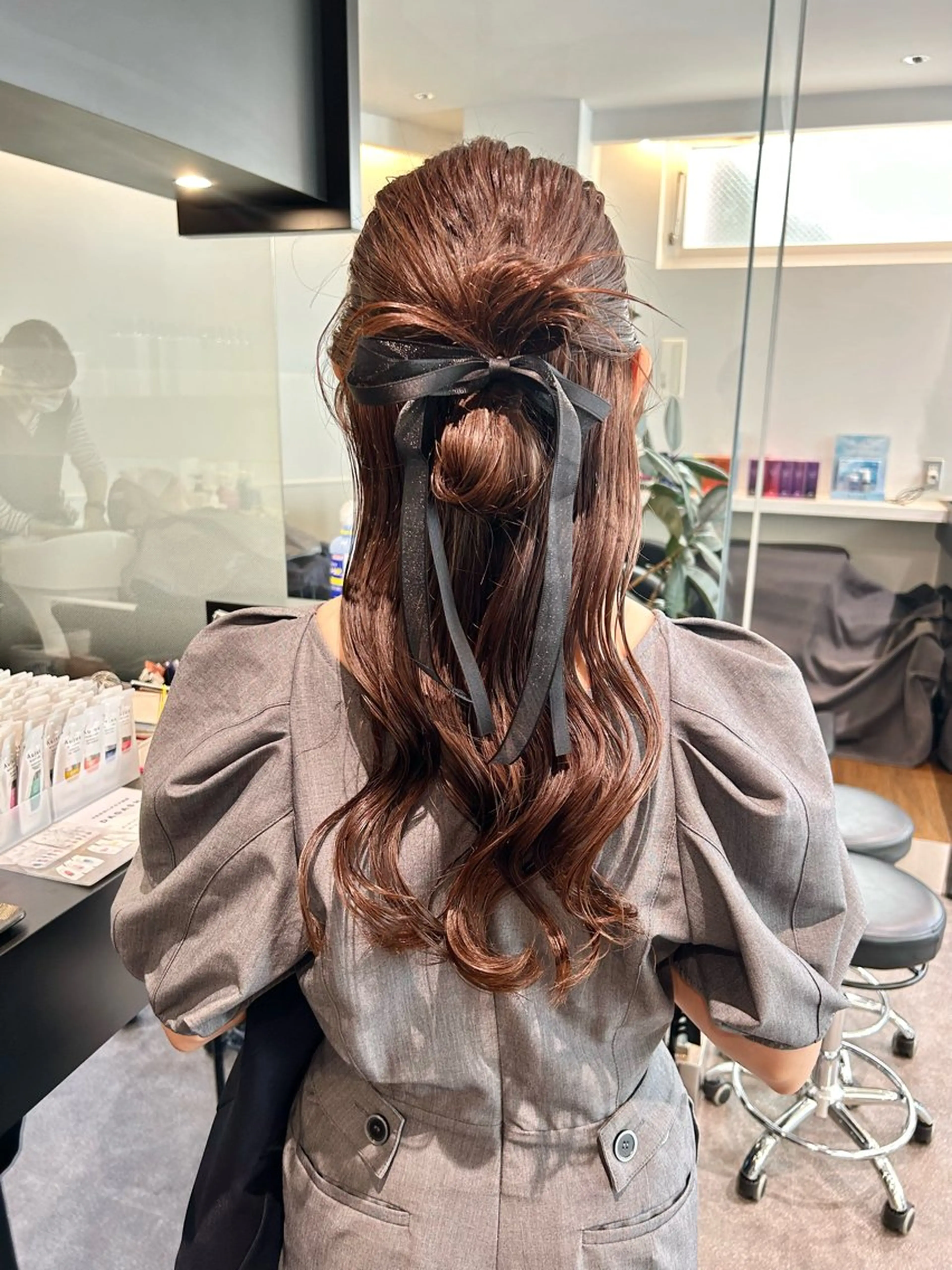 ロング ヘアアレンジ 🎀ヘアセット透明感 /REINA🎀のヘアスタイル