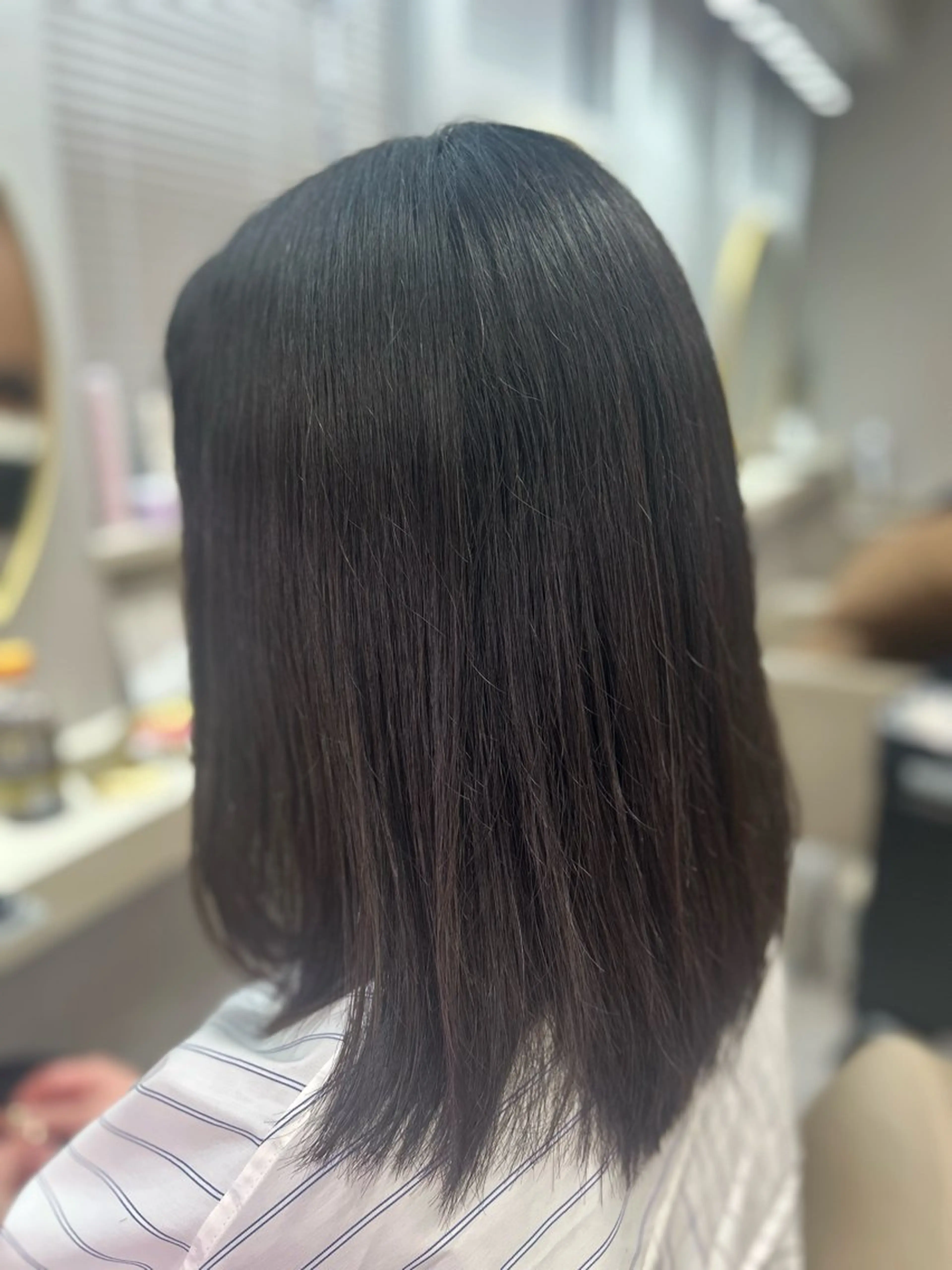 セミロング カット 池田 太一のヘアスタイル