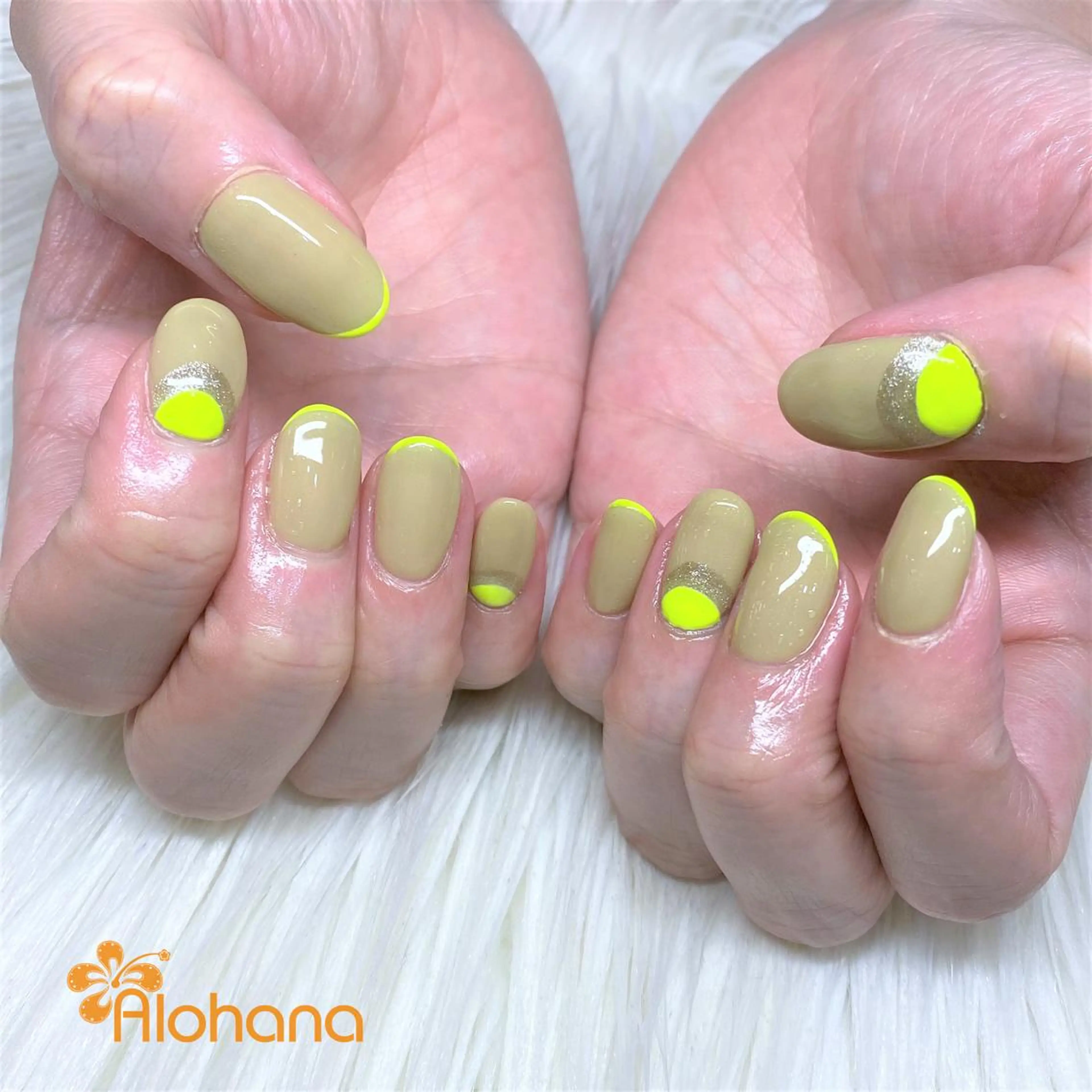 ネイル フレンチネイル ハンドネイル Alohana所属・Alohana Minaのネイルデザイン