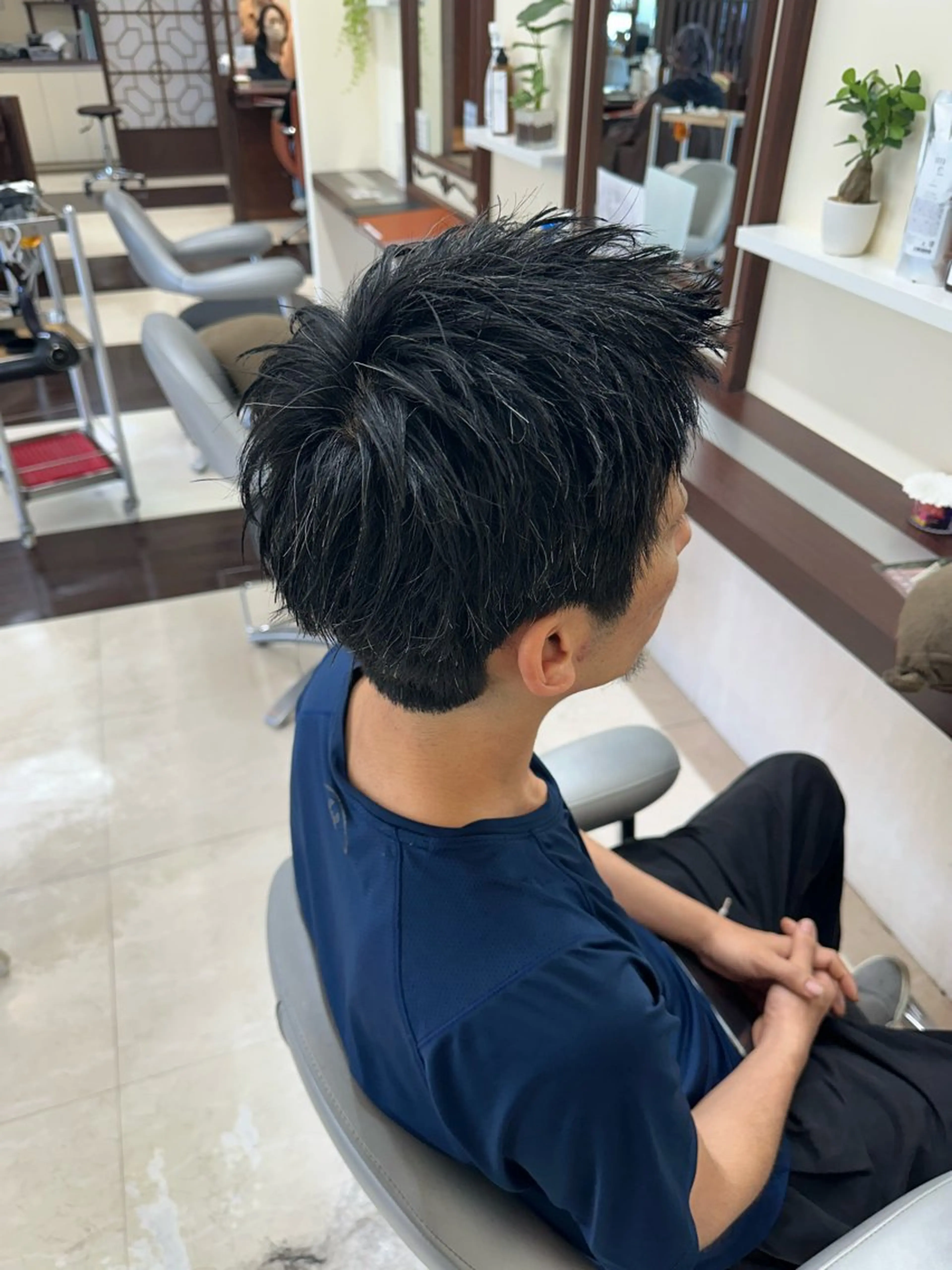 ショート カラー パーマ メンズ カット ヘアセット 毎月230人担当/ メンズヘア/清和武虎のヘアスタイル