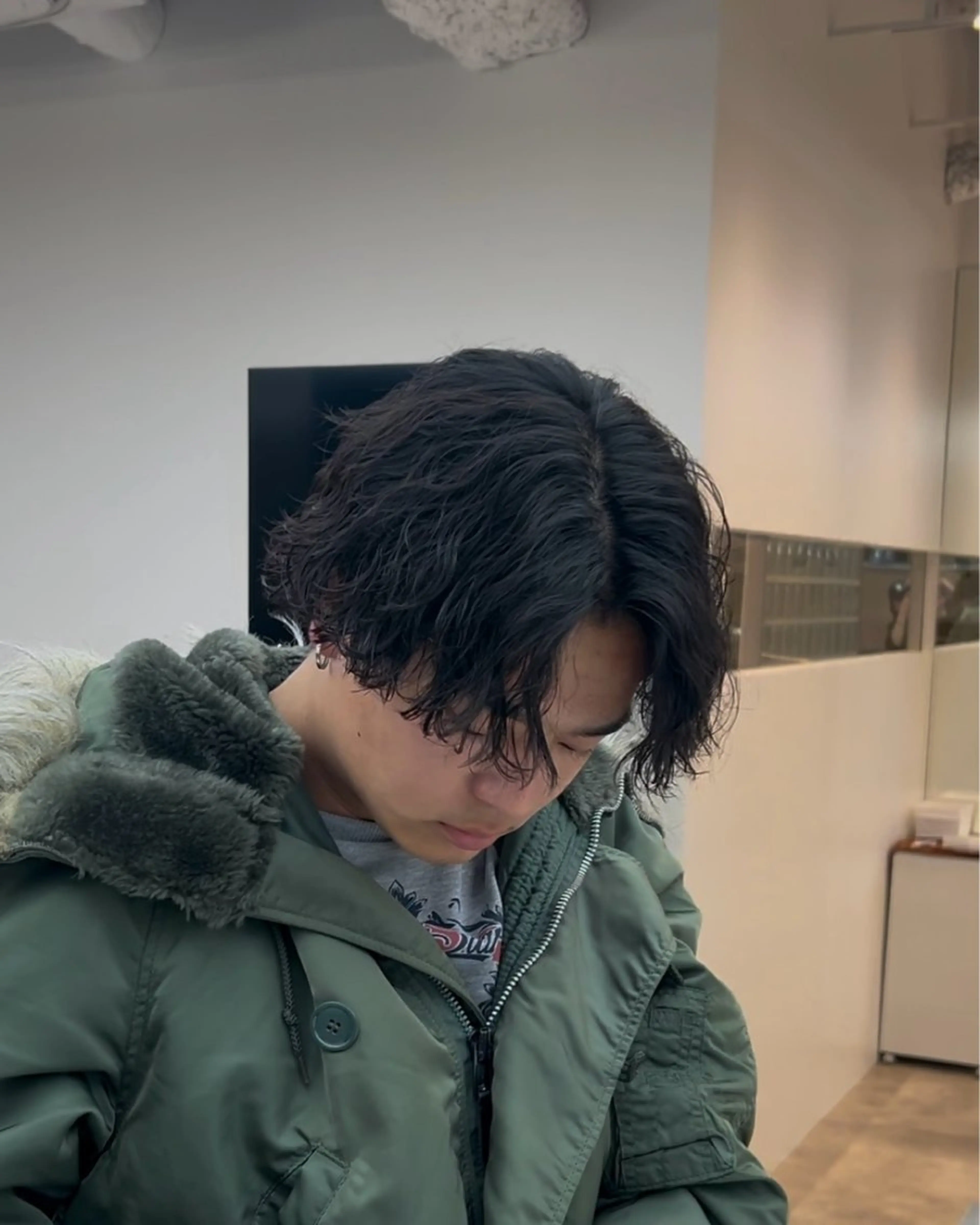 パーマ メンズ 藤平海音/fifth PARKのヘアスタイル