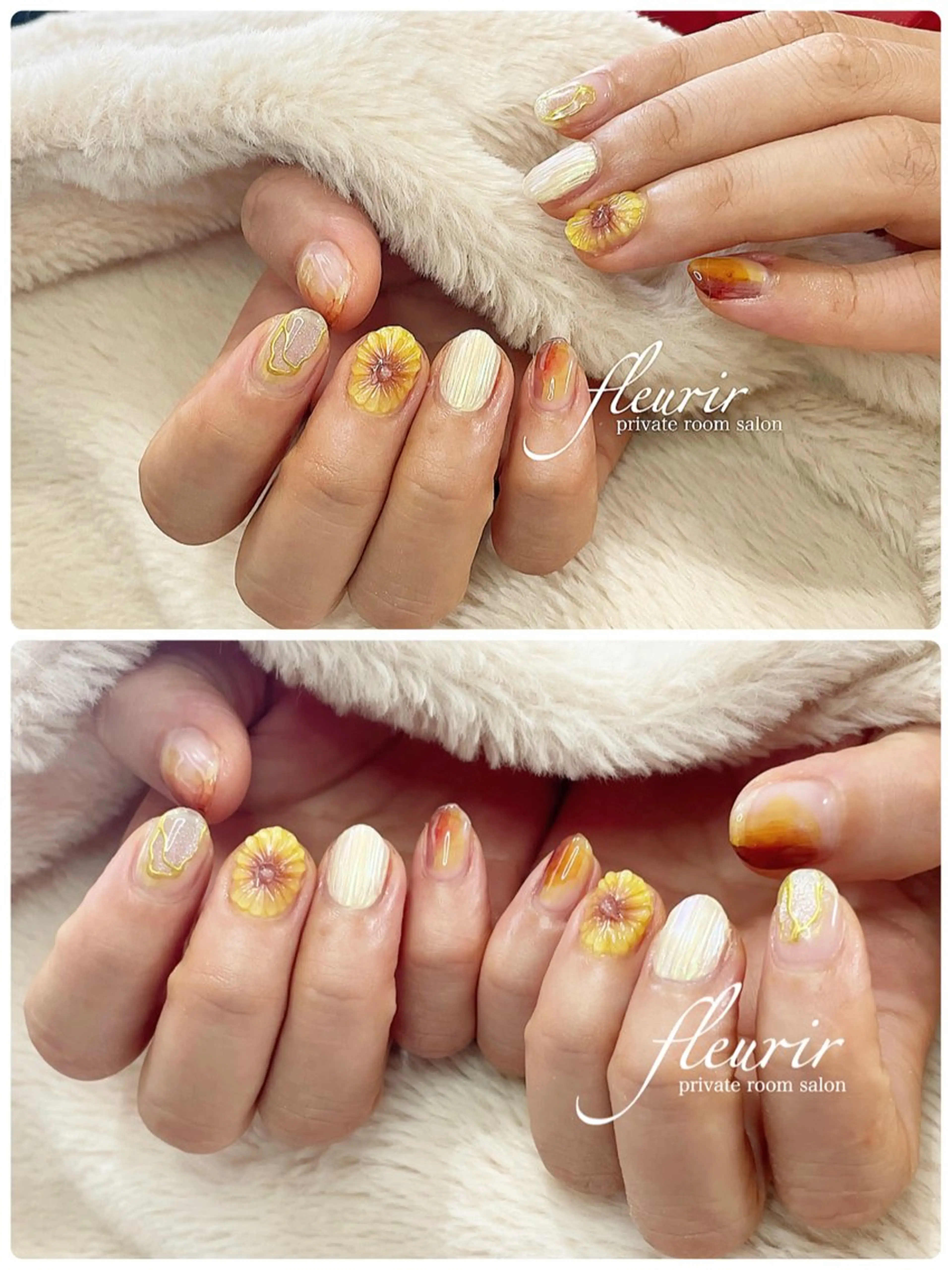 ネイル フルリール 【プライベートサロンのネイルデザイン