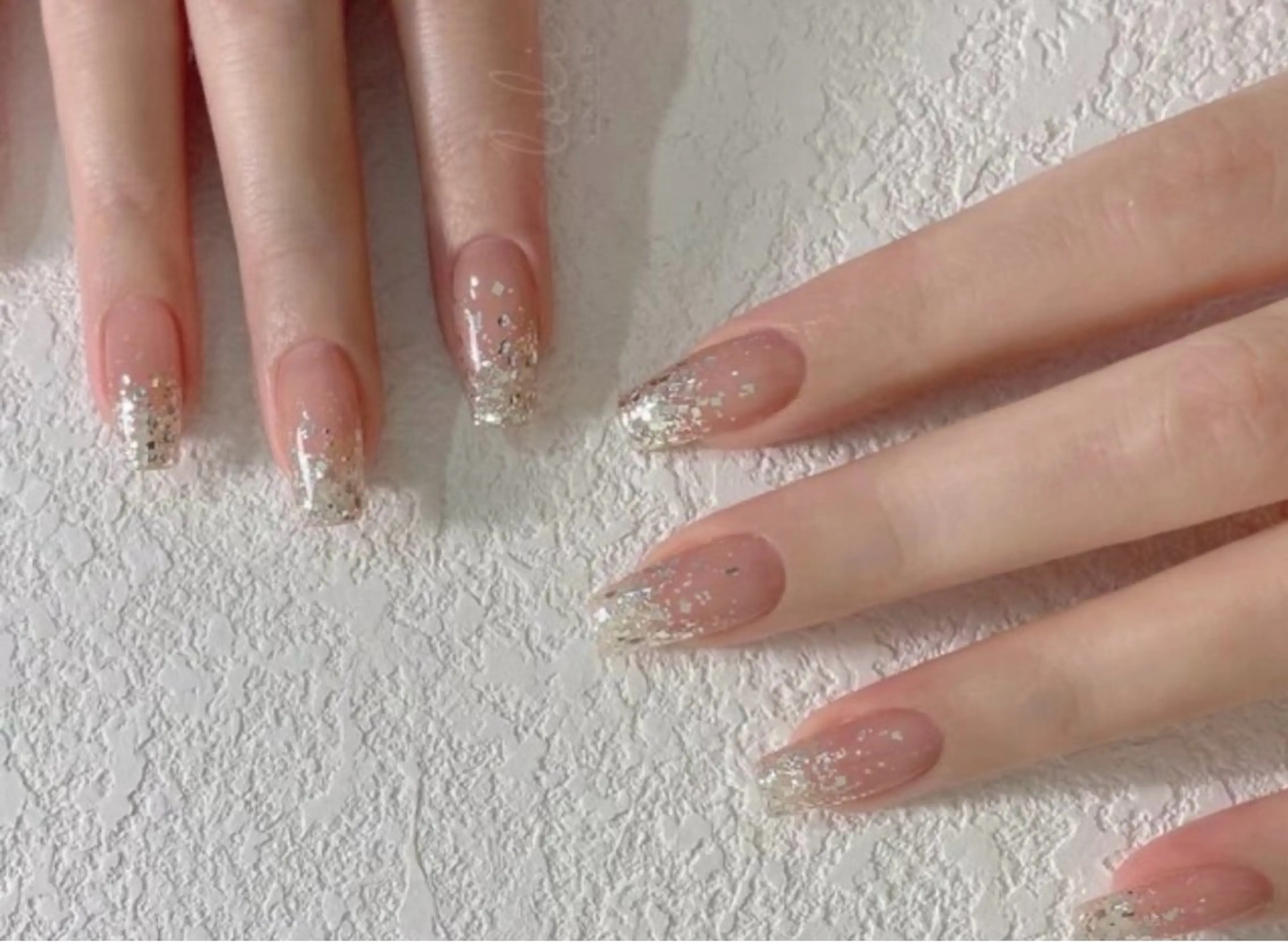 【自爪】ラメグラデーションの写真