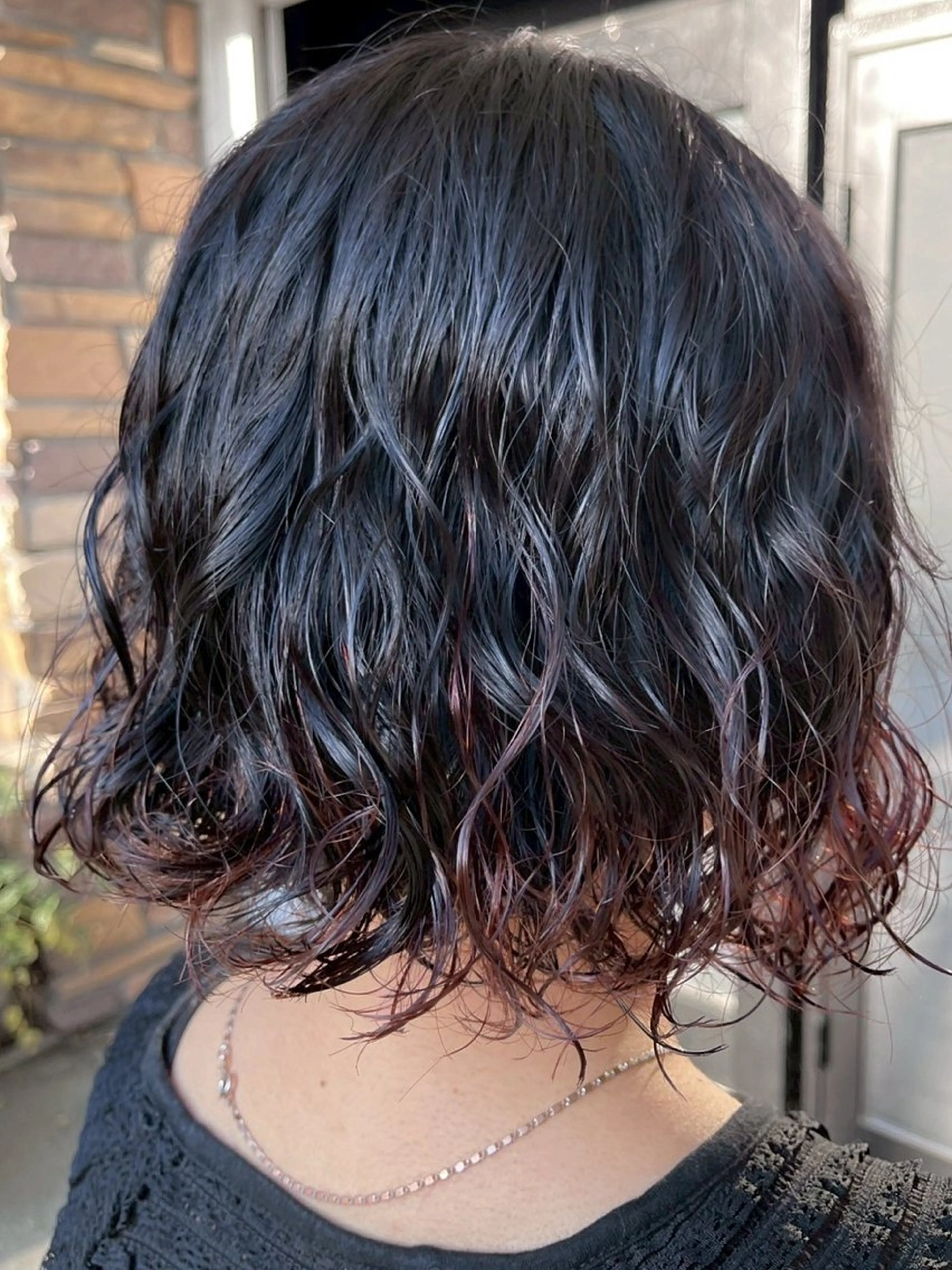 ミディアム カット パーマ トリートメント ハイトーン/韓国風/ 艶髪/吉祥寺のヘアスタイル