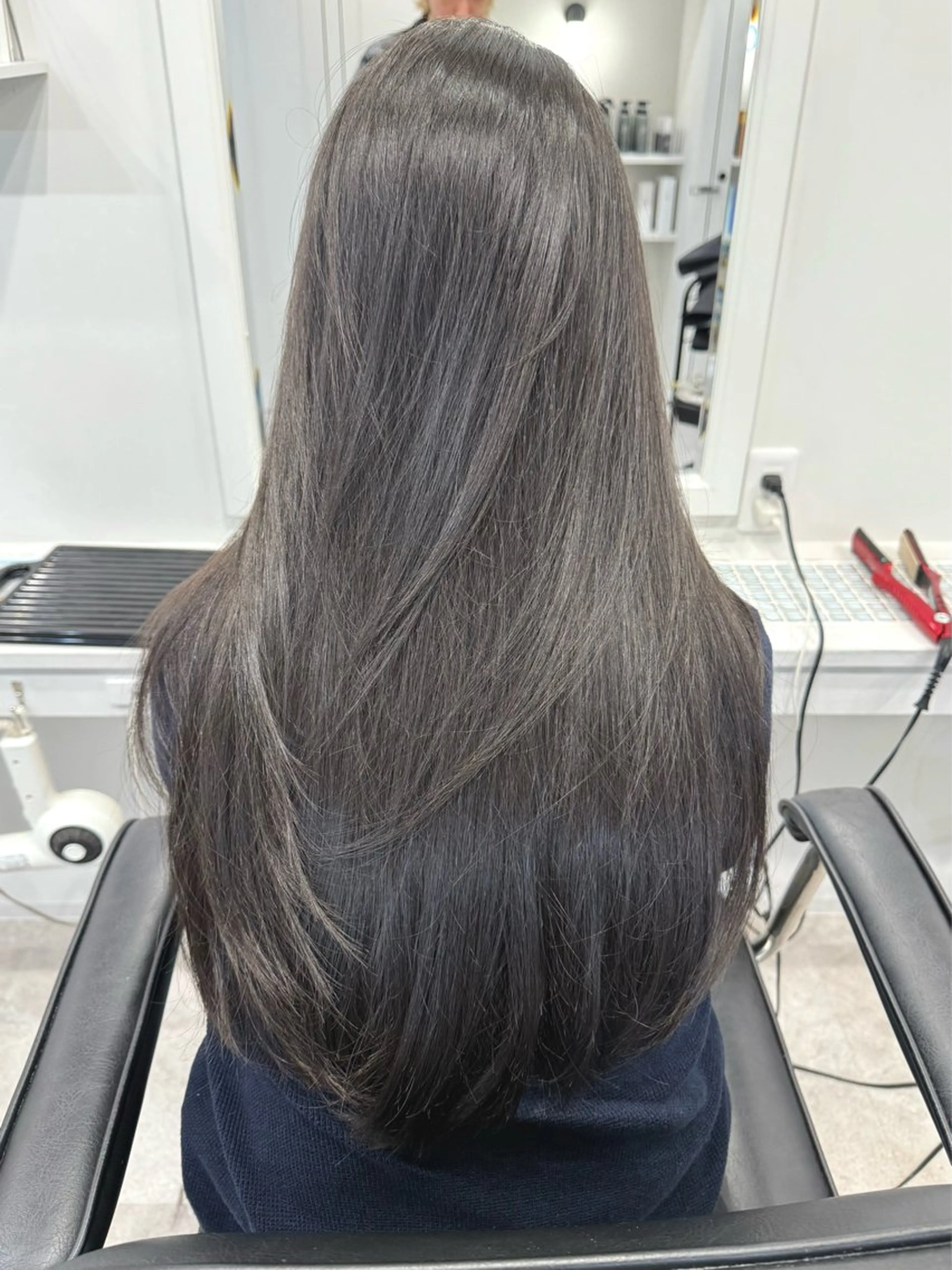 ロング ヘアアレンジ 髪質改善 レイヤーカット トリートメント カット 縮毛矯正 トリートメント SALOWIN京都河原町Suite店所属・外国人風レイヤー/ ハイトーンSHUのヘアスタイル