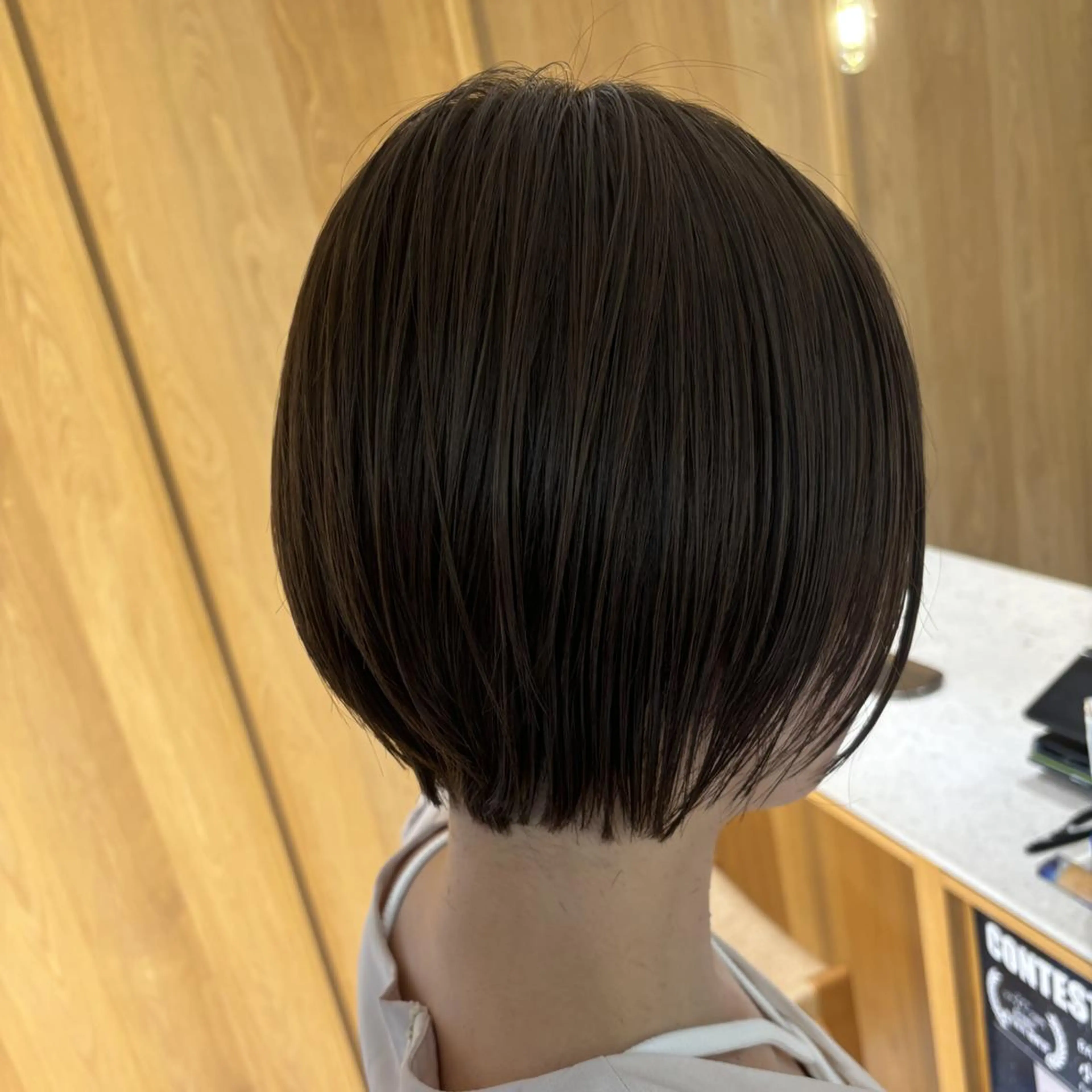 ショートボブカット+シャンプーの写真