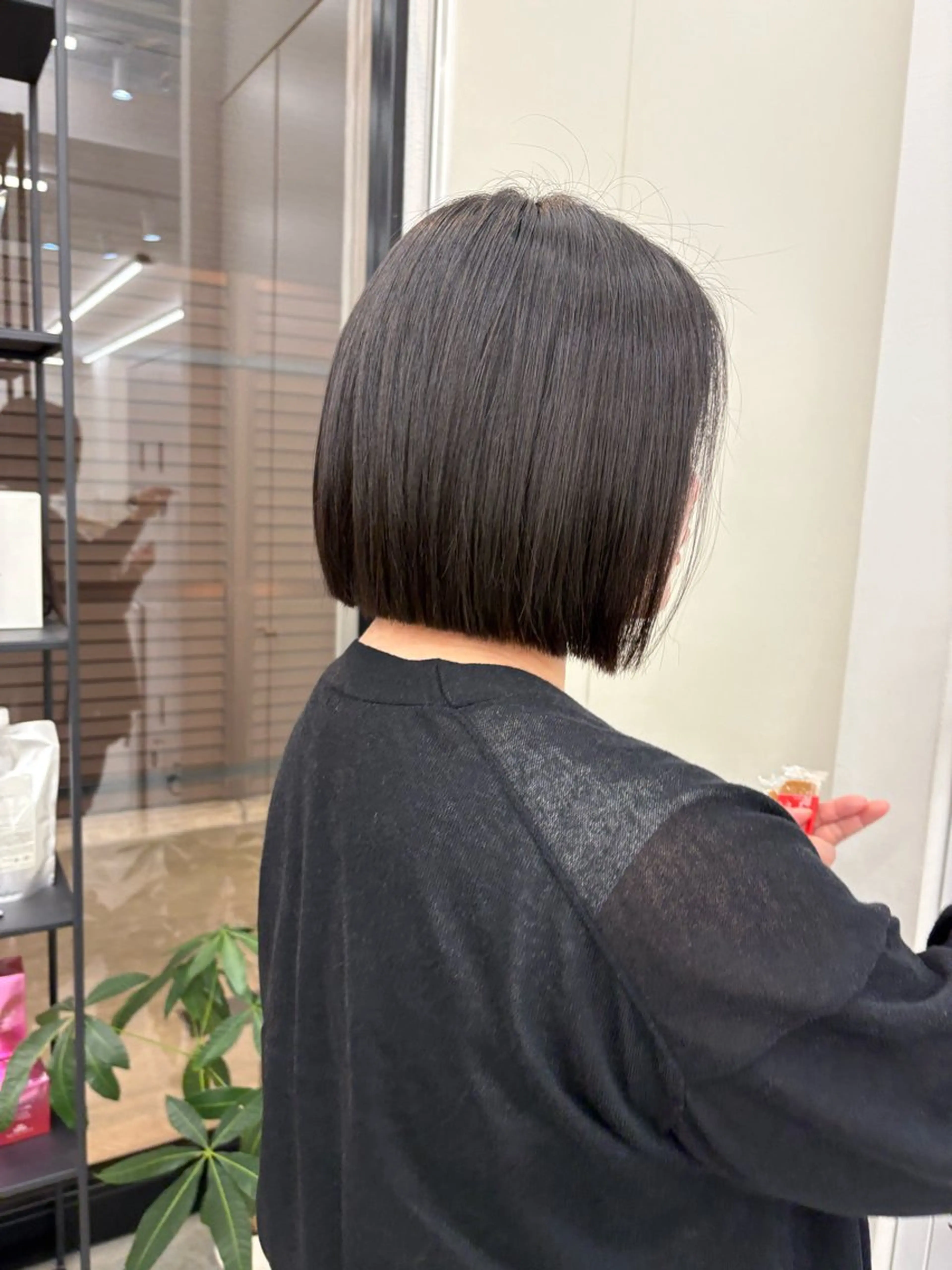 ショート カット 縮毛矯正 ボブ/縮毛矯正/艶髪 /さのまなみのヘアスタイル