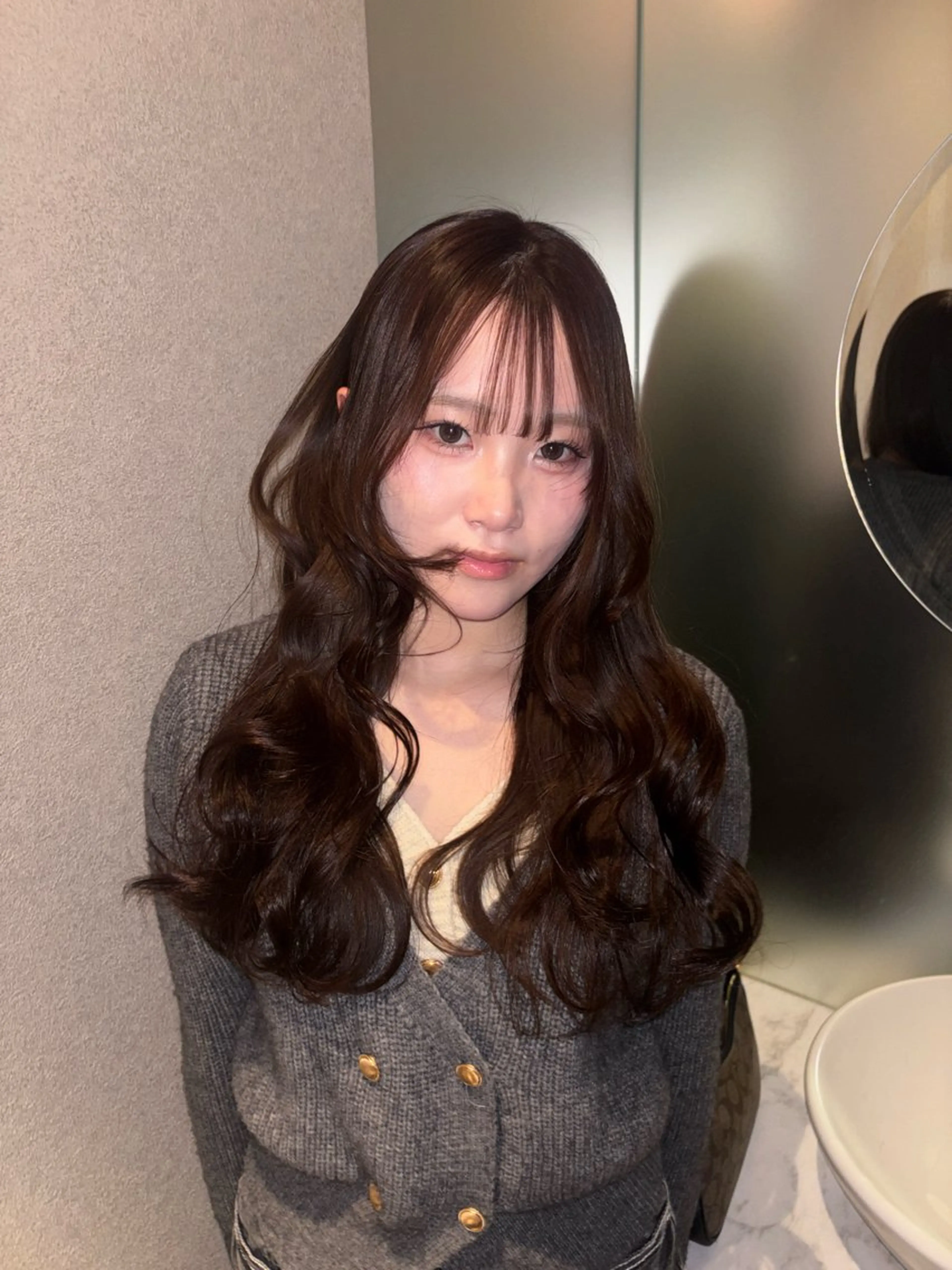 カラー ミルクティー/ピンク カラー/ みう🎀のヘアスタイル