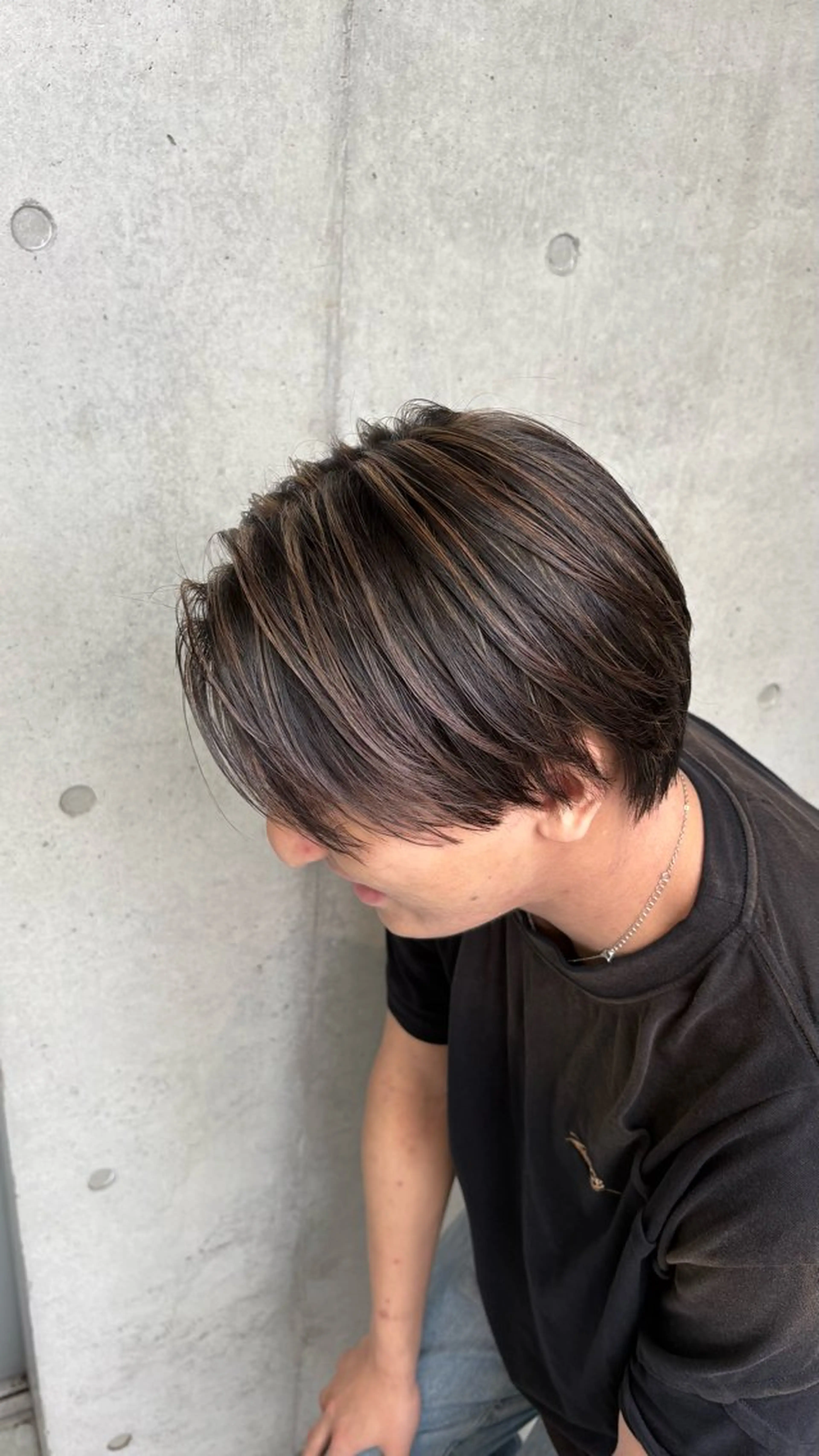 【メンズ限定🌙】カット✂️＋ダブルカラー(ブリーチ込み)＋補修トリートメント⭐️#ハイライト#全頭の写真
